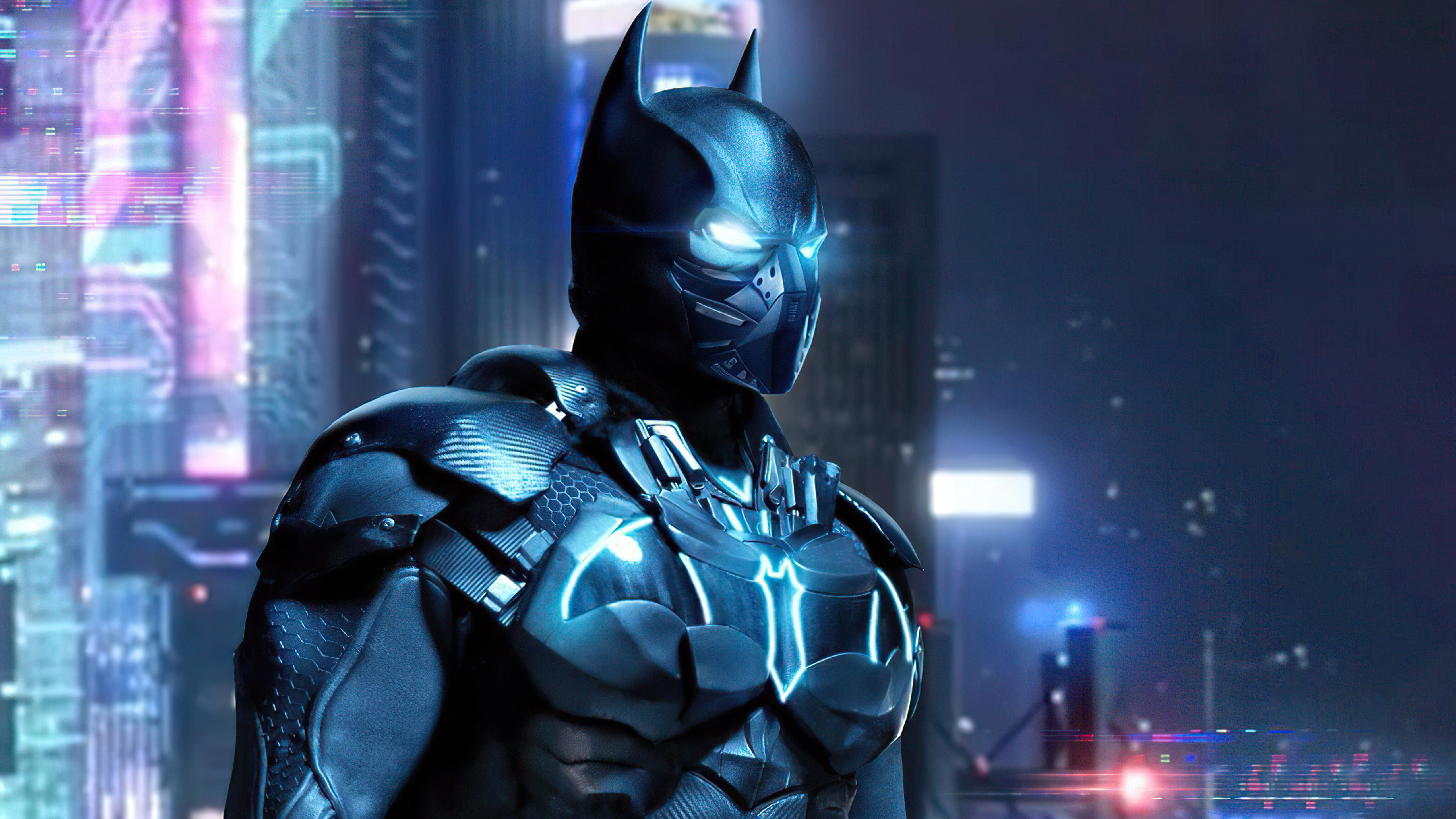 Batman Cyber Suit 5k Wallpaper, HD Superheroes Wallpaper, 4k Wallpaper Image, Background, Photos and Picture