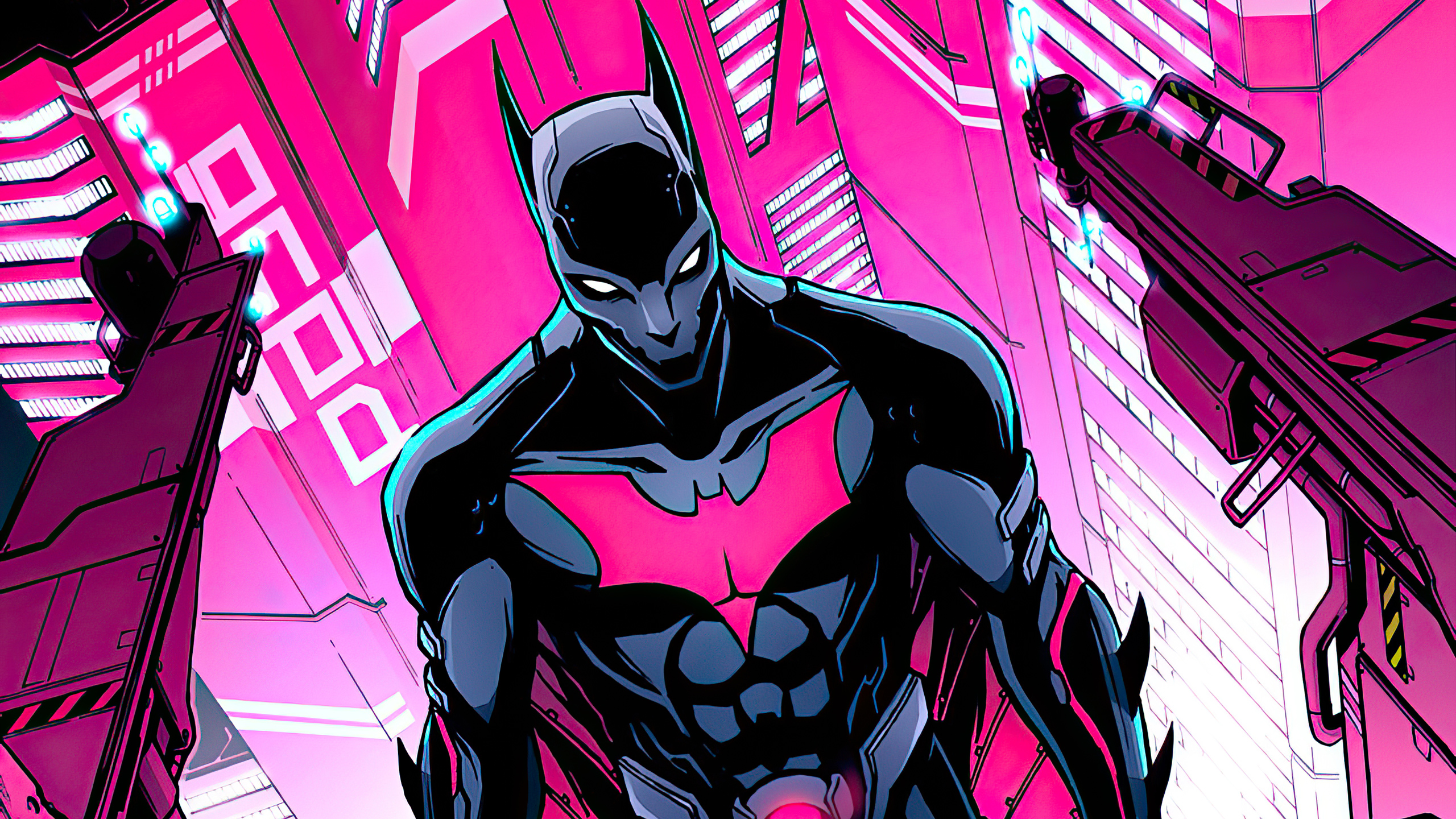 Batman Beyond Cyber City Wallpaper, HD Superheroes Wallpaper, 4k Wallpaper Image, Background, Photos and Picture