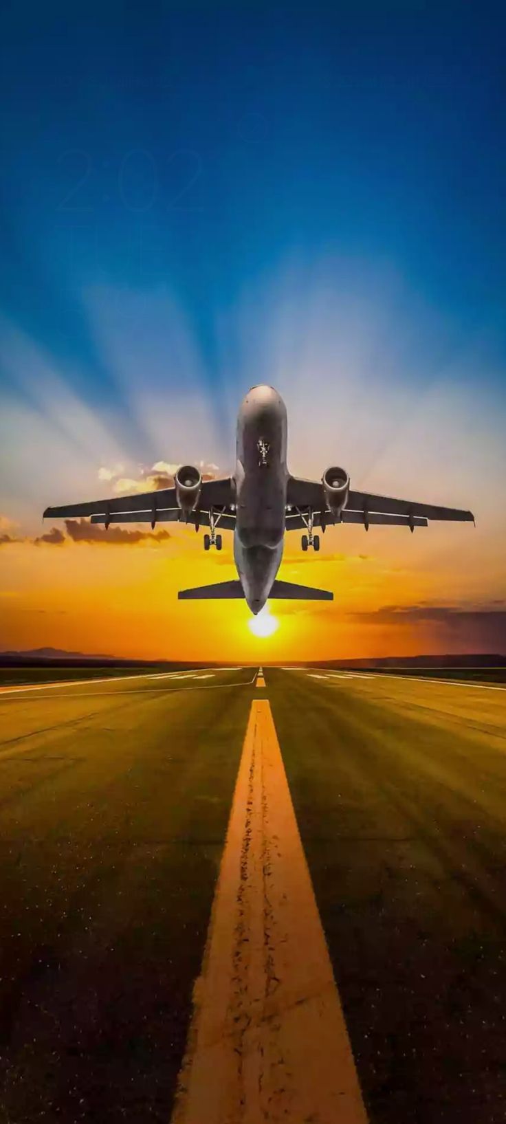 Stunning Sunset Takeoff