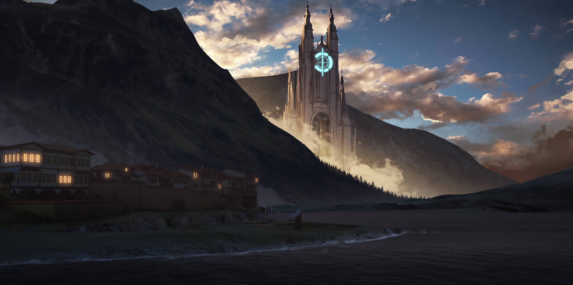 Download Anime Scenery 4k Church Wallpaper