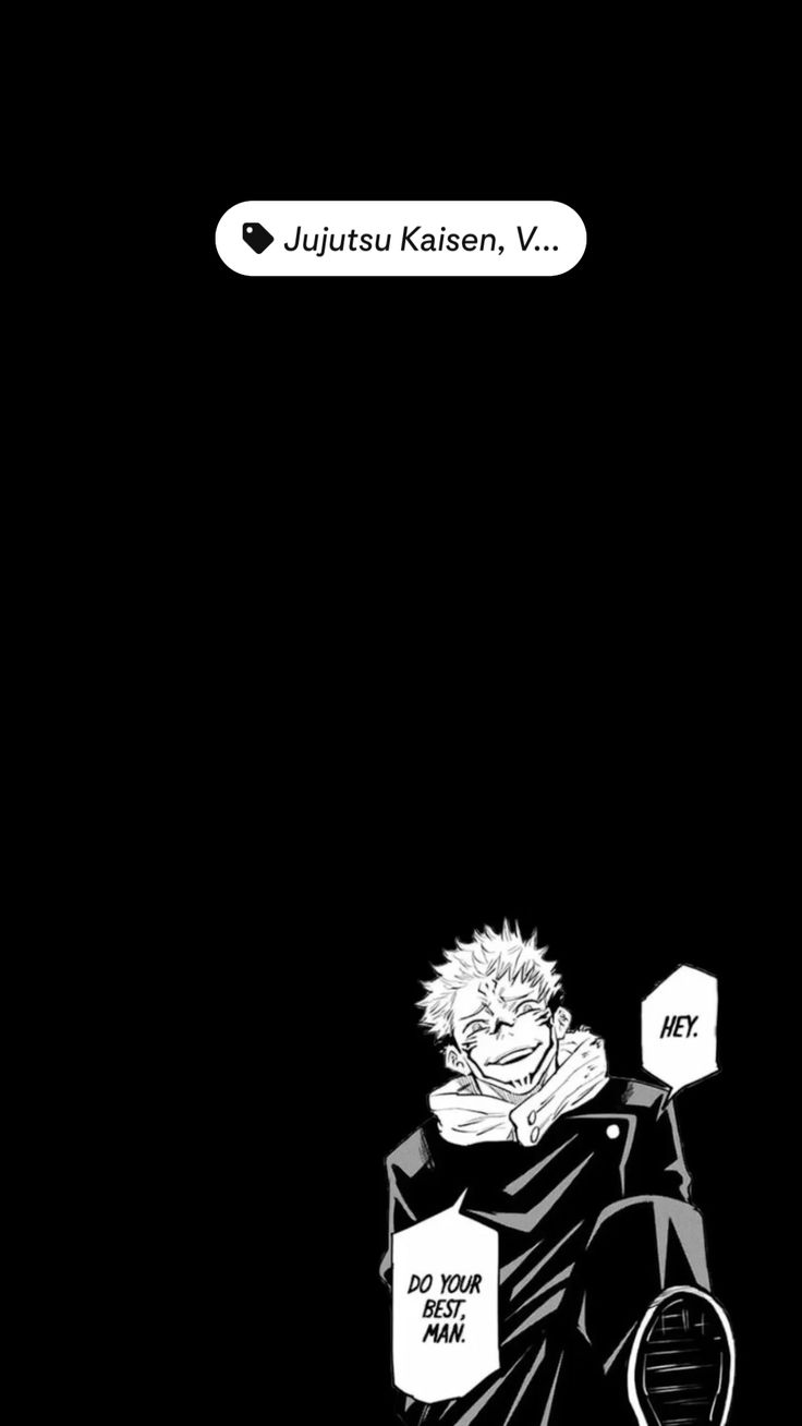 Jujutsu Kaisen Ryomen Sukuna Minimalist iPhone Wallpaper