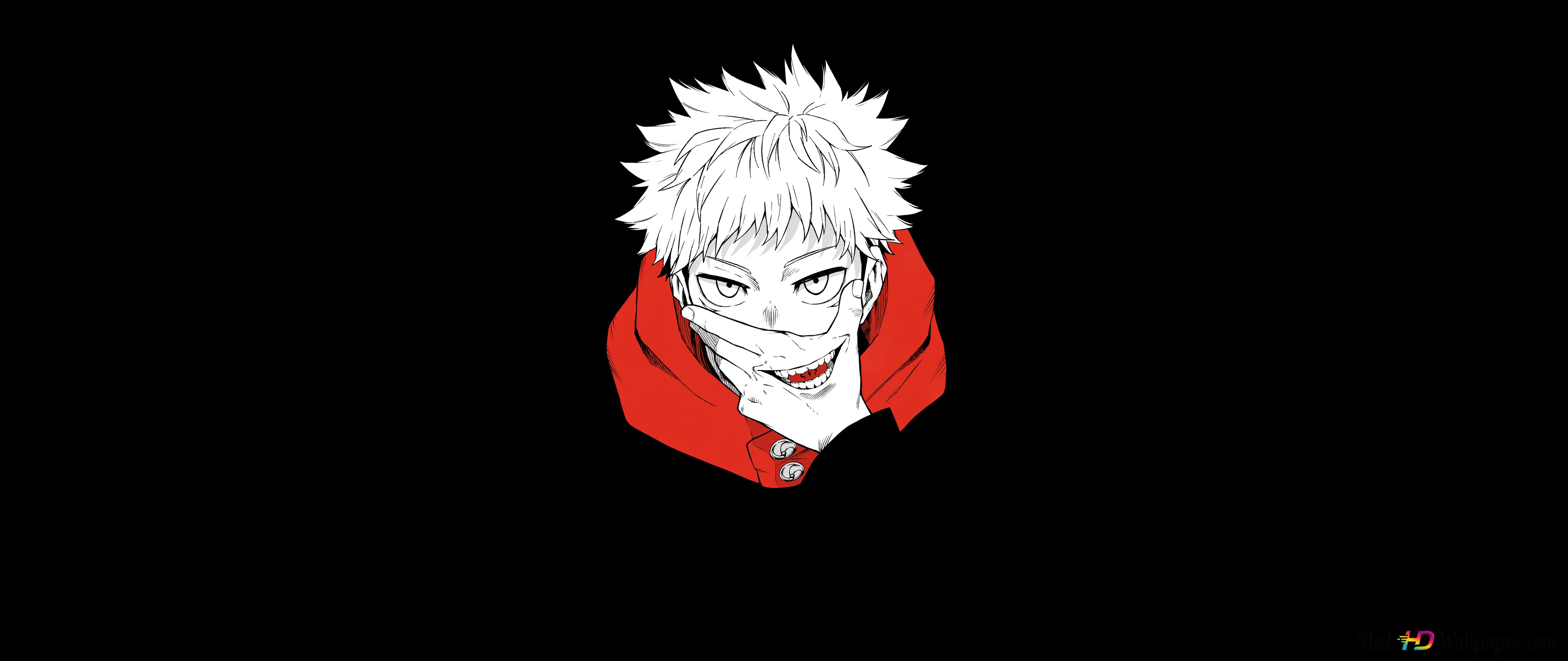 Jujutsu Kaisen Itadori Sukuna Host Minimalist 8K wallpaper download