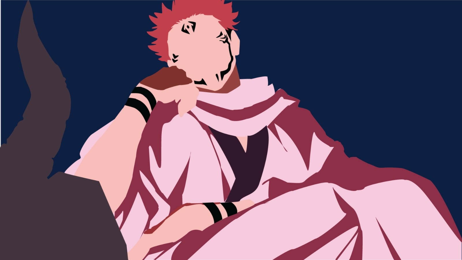 Here's an illustrator drawing of Sukuna