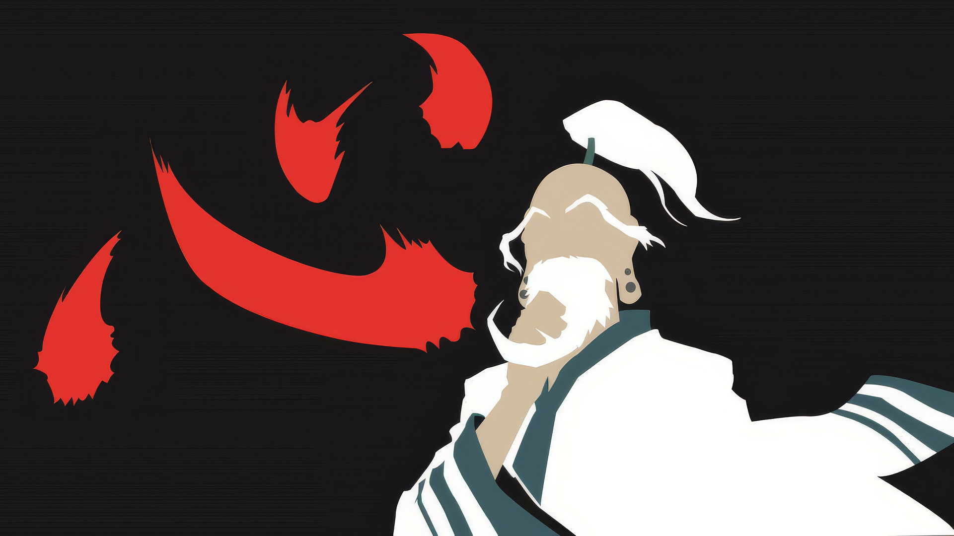 Sukuna from Jujutsu Kaisen Minimalist Wallpaper for Desktop