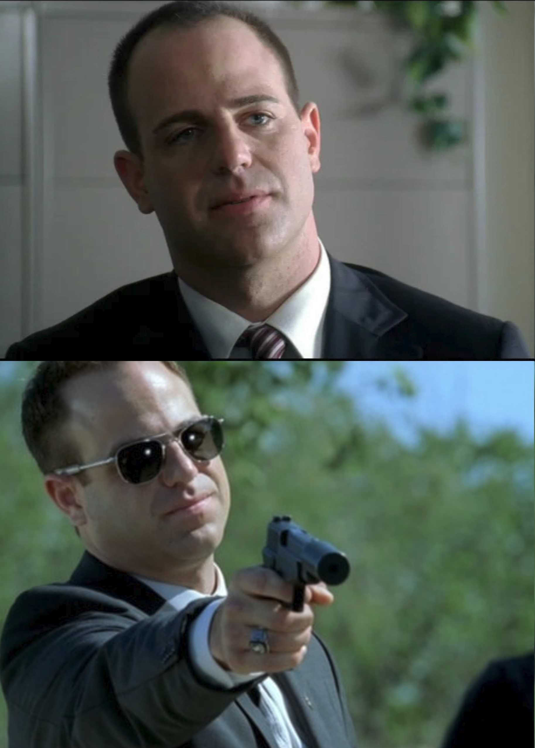 I skipped all episodes after the first until the second season. Is It ever explained why Paul Kellerman, Owen Kravecki and Lance the Addict all look so similar? Are they twins?