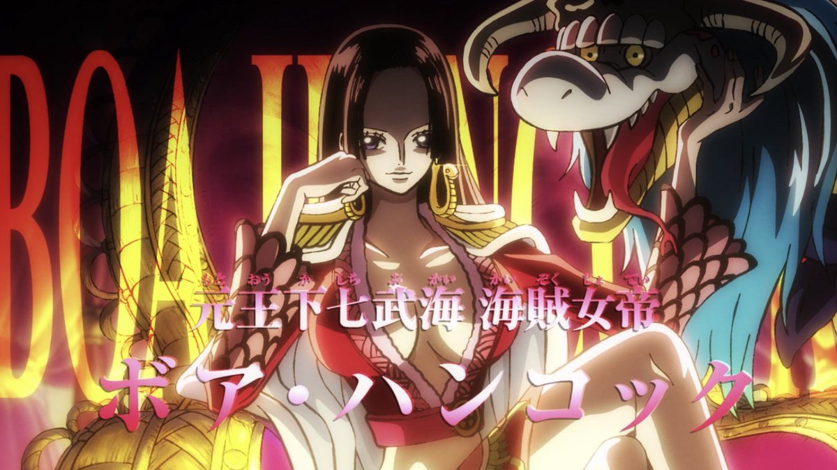 Toei Animation birthday to Pirate Empress, Boa Hancock! #OnePiece