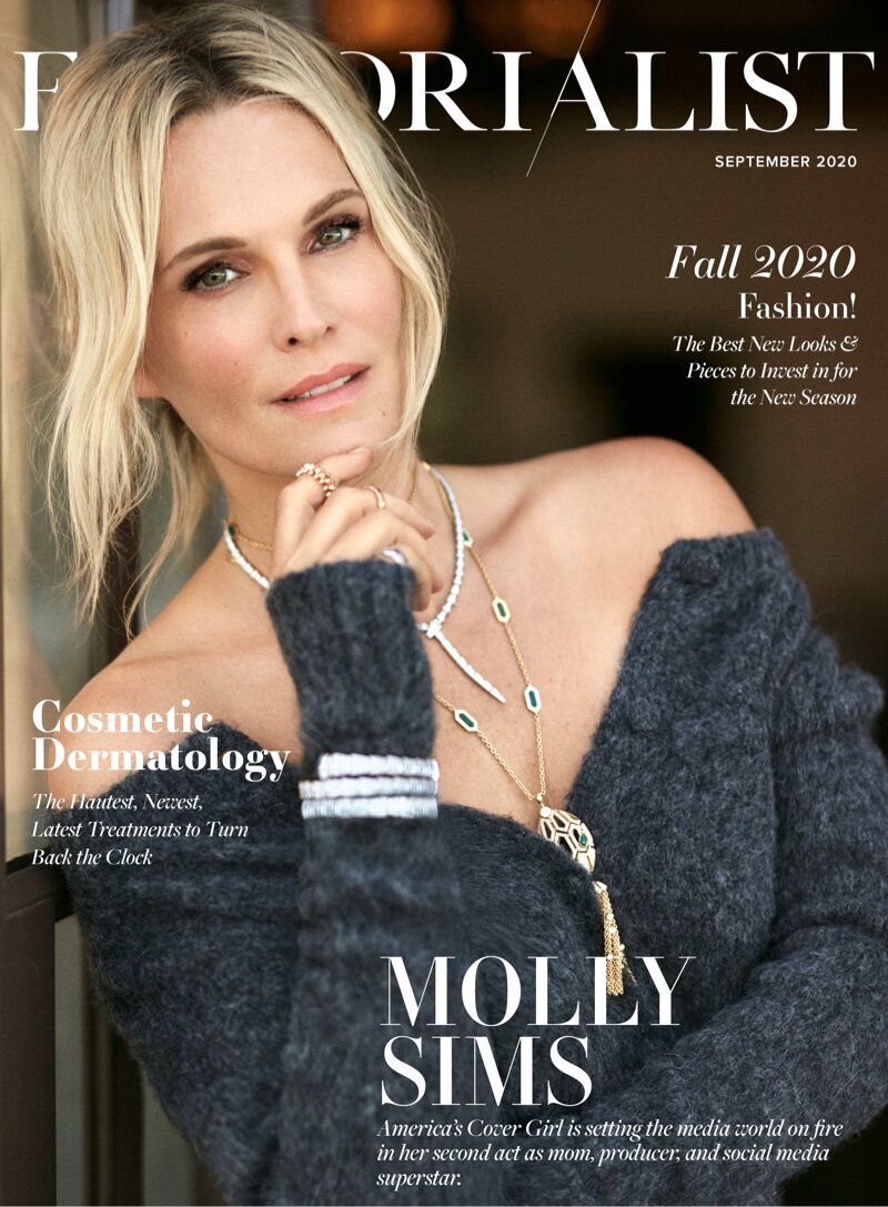 Molly Sims Covers Editorialist Magazine, Lensed