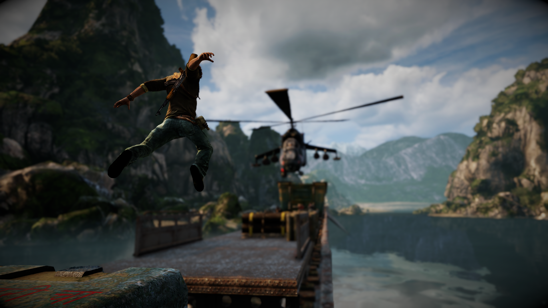 Uncharted: The Nathan Drake Collection ] [Screenshot] Finally got to play Uncharted 2, this section was AMAZING