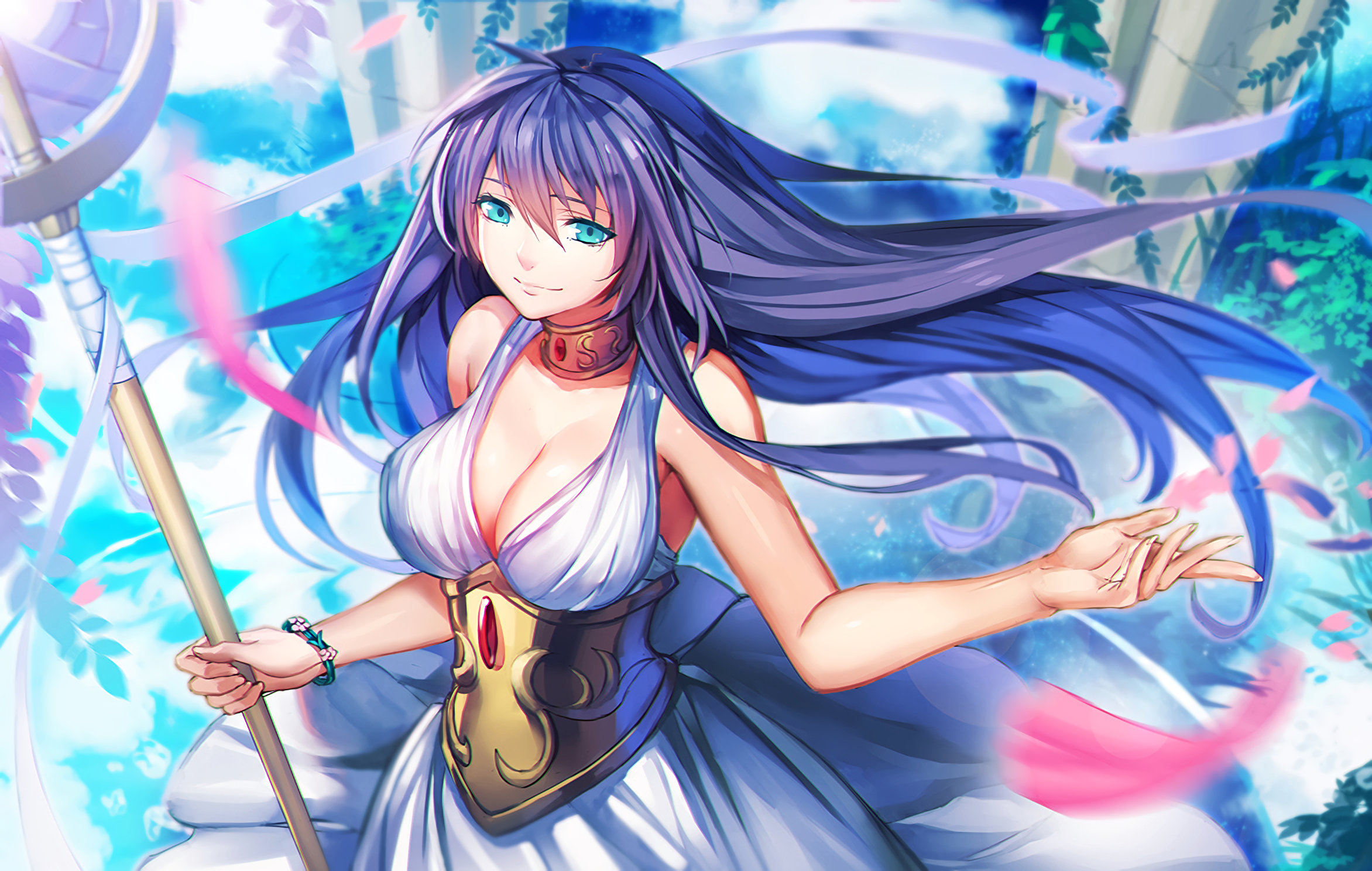 Athena in HD: Stunning Saint Seiya Anime Wallpaper by .PEN