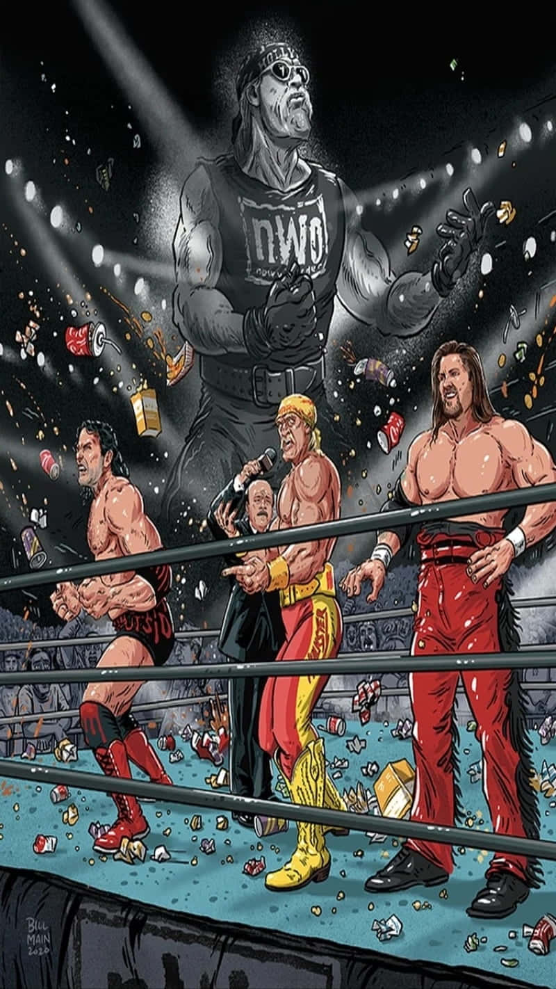 Download Digital Illustration Of NWO And Kevin Nash Wallpaper