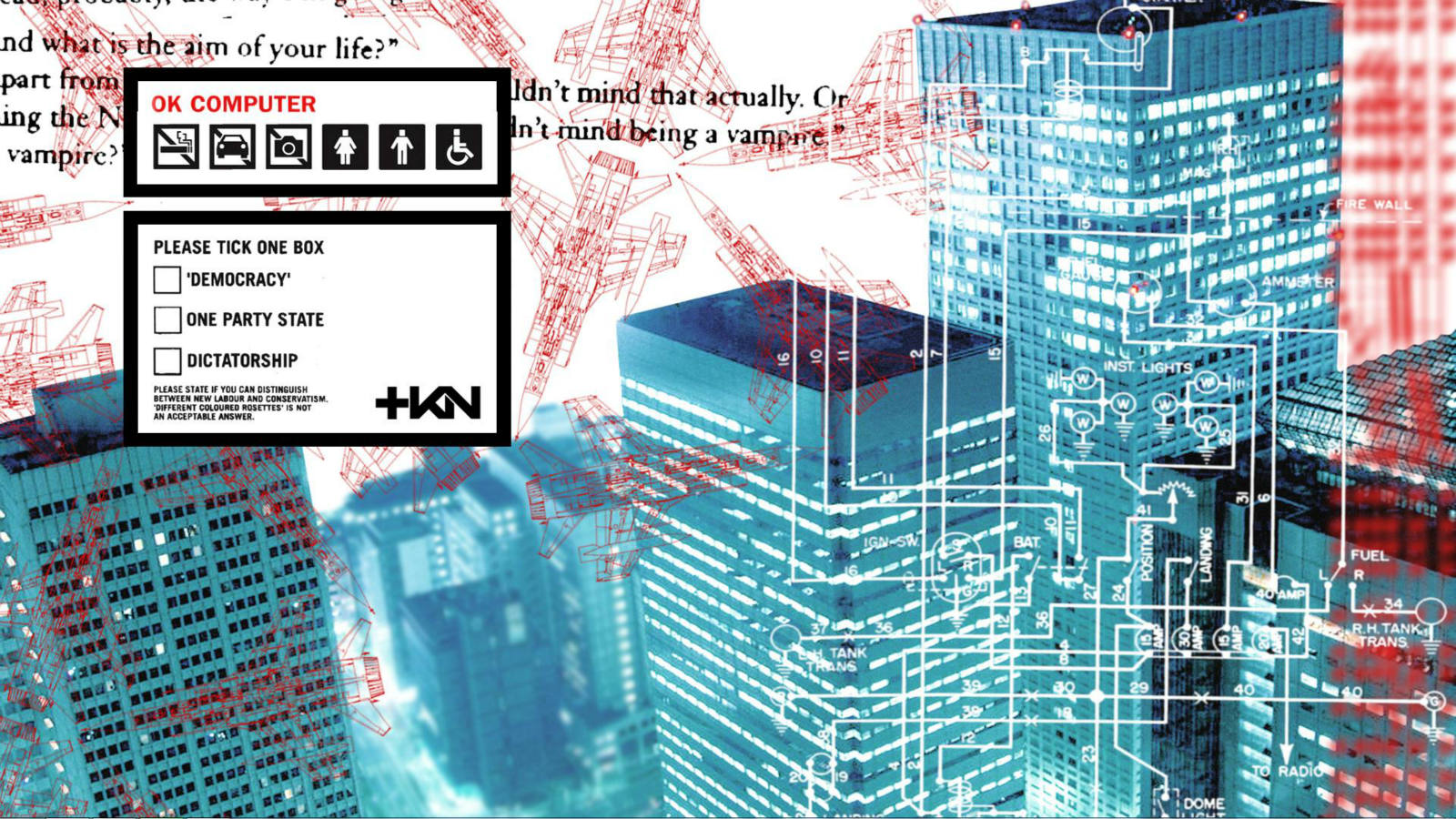 Solve Radiohead OK Computer Wallpaper jigsaw puzzle online with 252 pieces