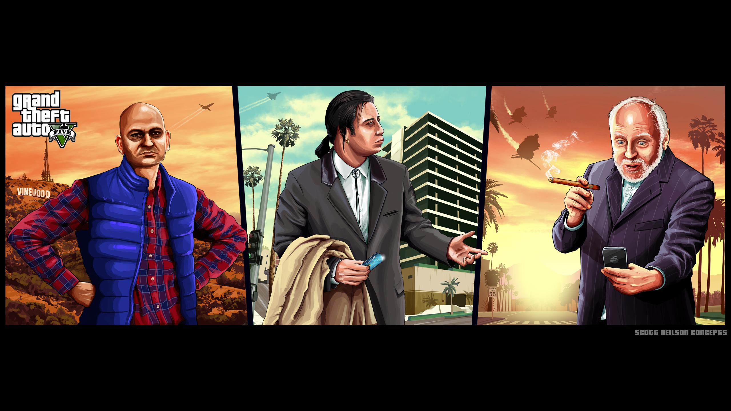 My GTA V meme art as a desktop wallpaper for you folks. Hope you enjoy :)