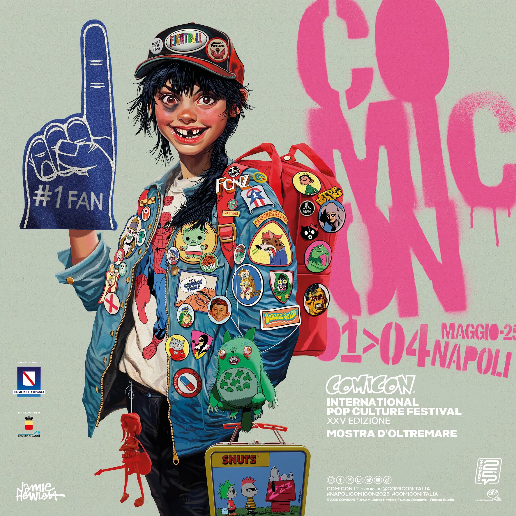 Jamie Hewlett poster for next year's Comicon