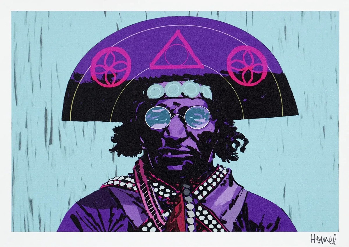 JAMIE HEWLETT Lampiao Signed Screen Print Edition Of 200, (Gorillaz Creator)