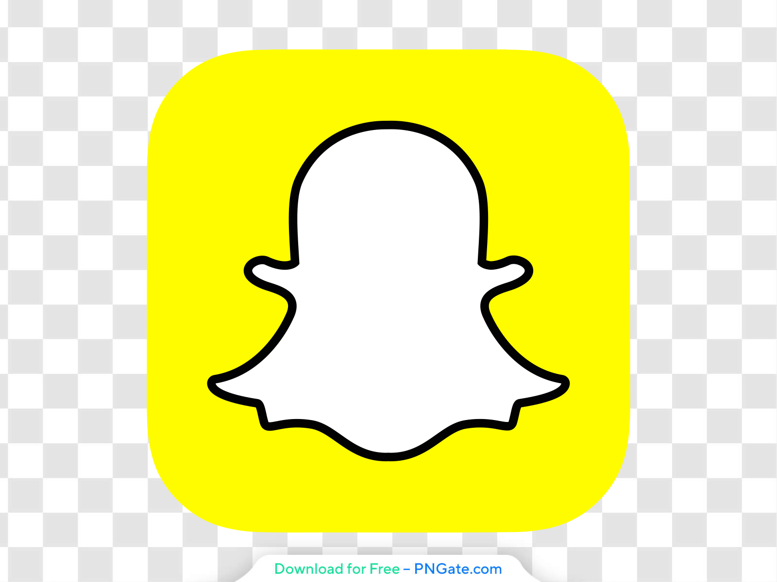 Snapchat Logo Yellow Icon for Easy and Stylish PNG Download for Free