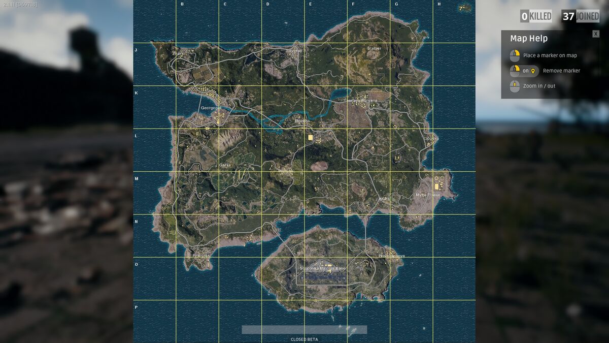Maps PLAYERUNKNOWN'S BATTLEGROUNDS