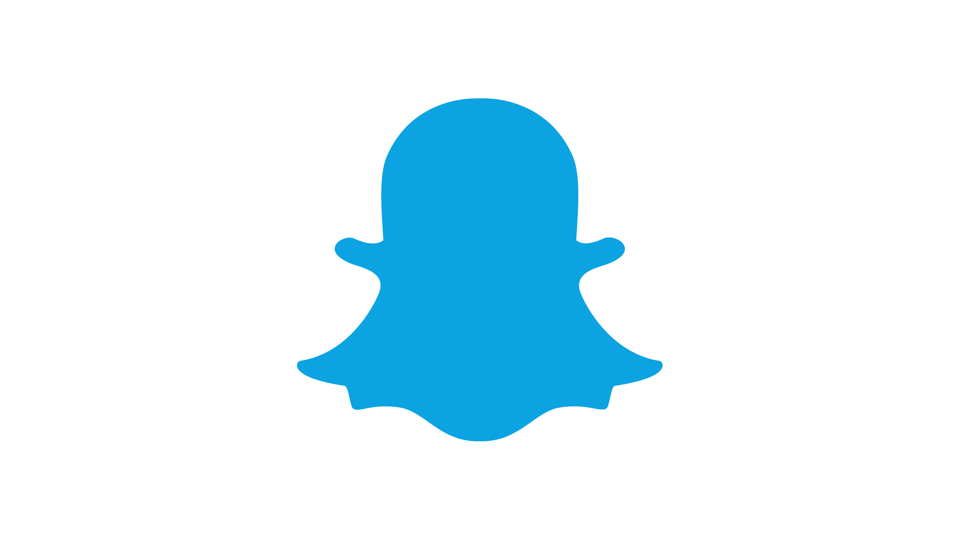Snapchat Blue Logo Clipart PNG Transparent Background, Free Download