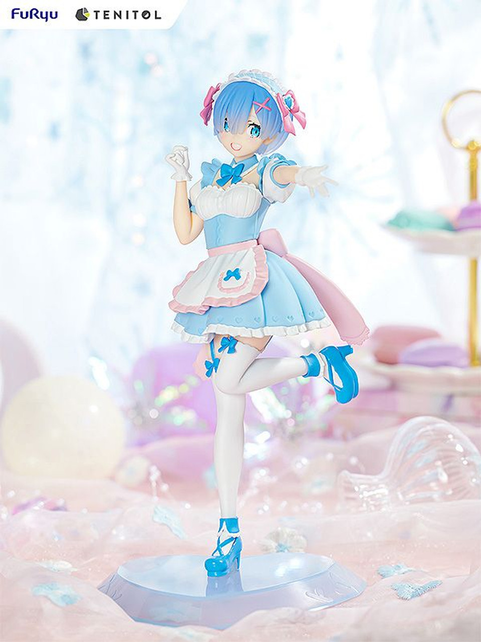 TENITOL TENITOL Yumekawa Maid Rem & Ram Figure Set W Bonus (Re:ZERO -Starting Life In Another World-)