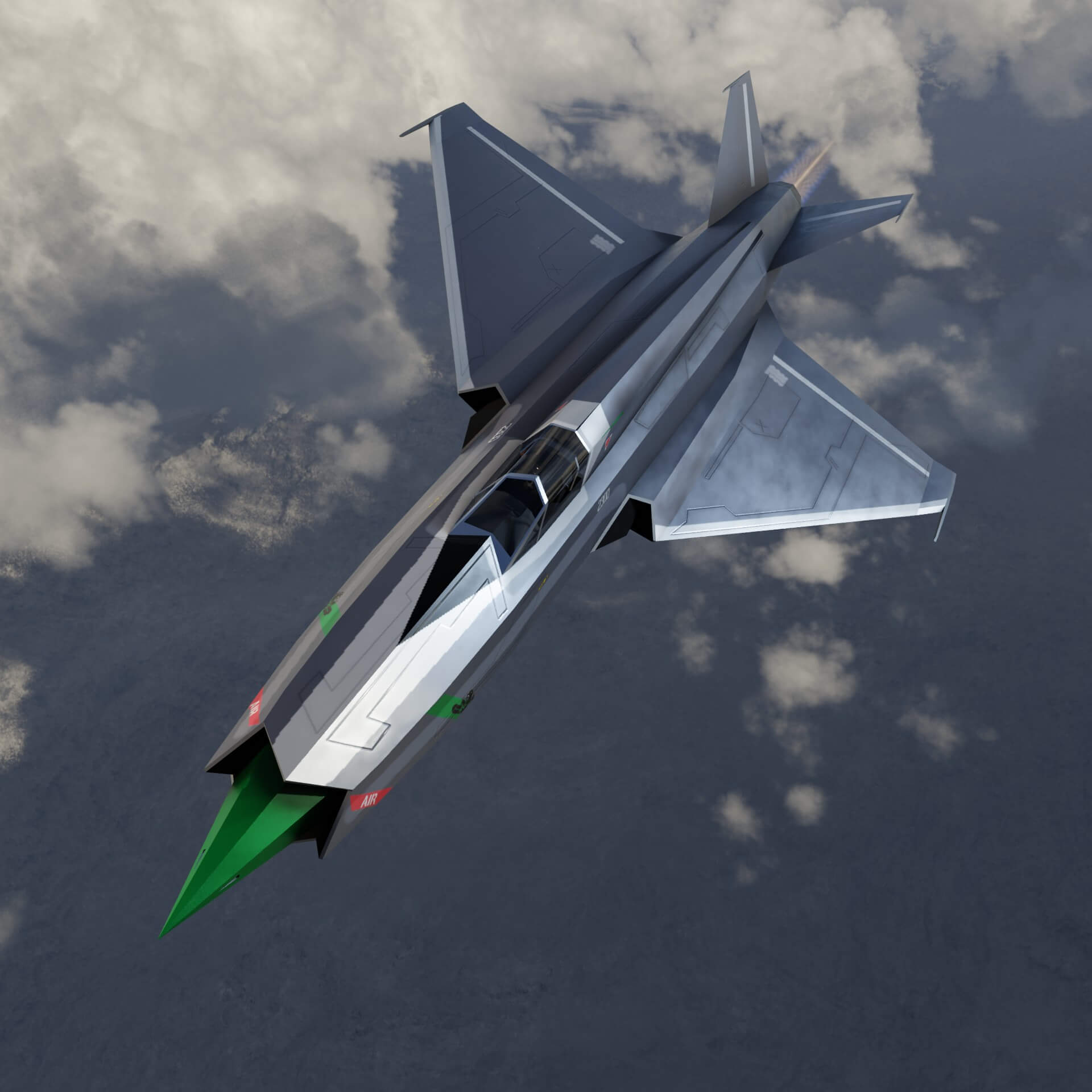 Mikoyan Gurevich MIG X21 Fishbone 3D Render