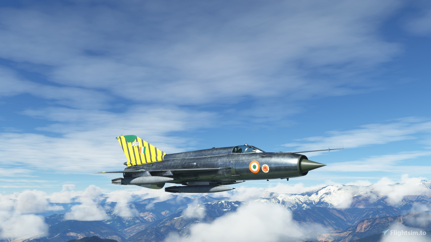 MiG 21 Indian Air Force C2196 15 Sqn For Microsoft Flight Simulator
