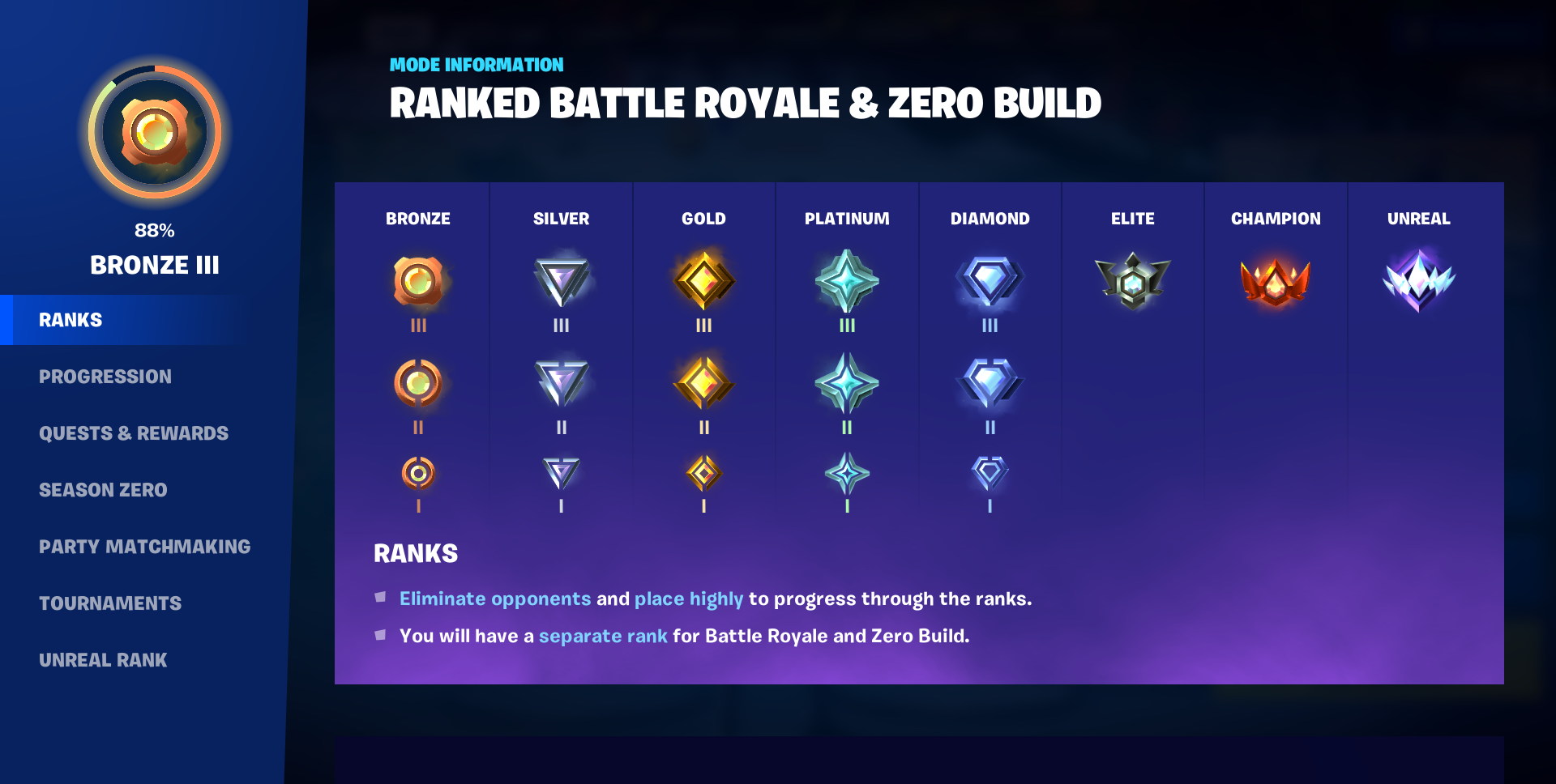 Fortnite Ranked Modes For Battle Royale And Zero Build Coming In 24.40 Patch