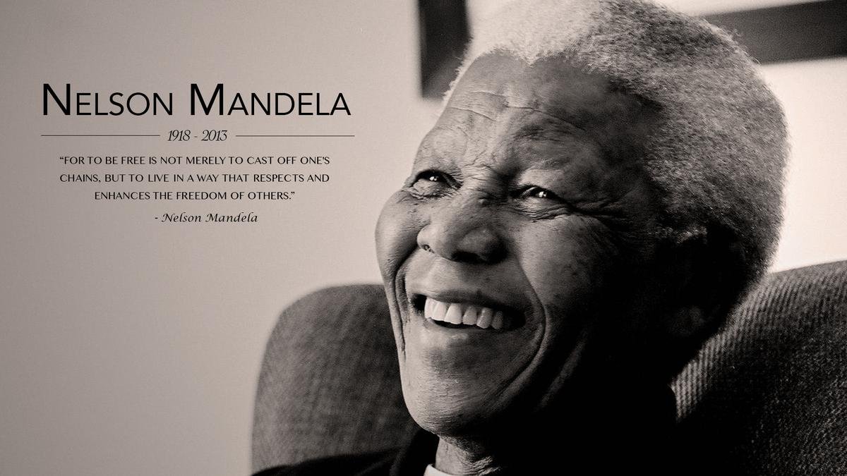 Gifts Delight Laminated 26x15 Poster: Nelson Mandela Image iReever Mandela Tribute HD and Background Photo 36266503: Posters & Prints