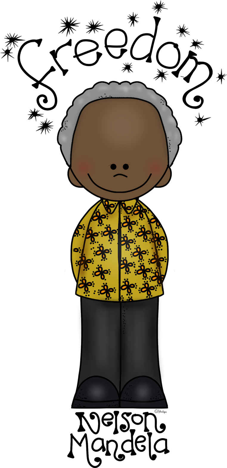 Download Nelson Mandela Cartoon Freedom Illustration