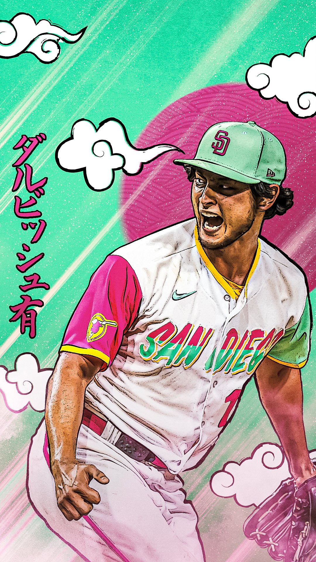San Diego Padres 'bout a new wallpaper for Yu?. #WallpaperWednesday