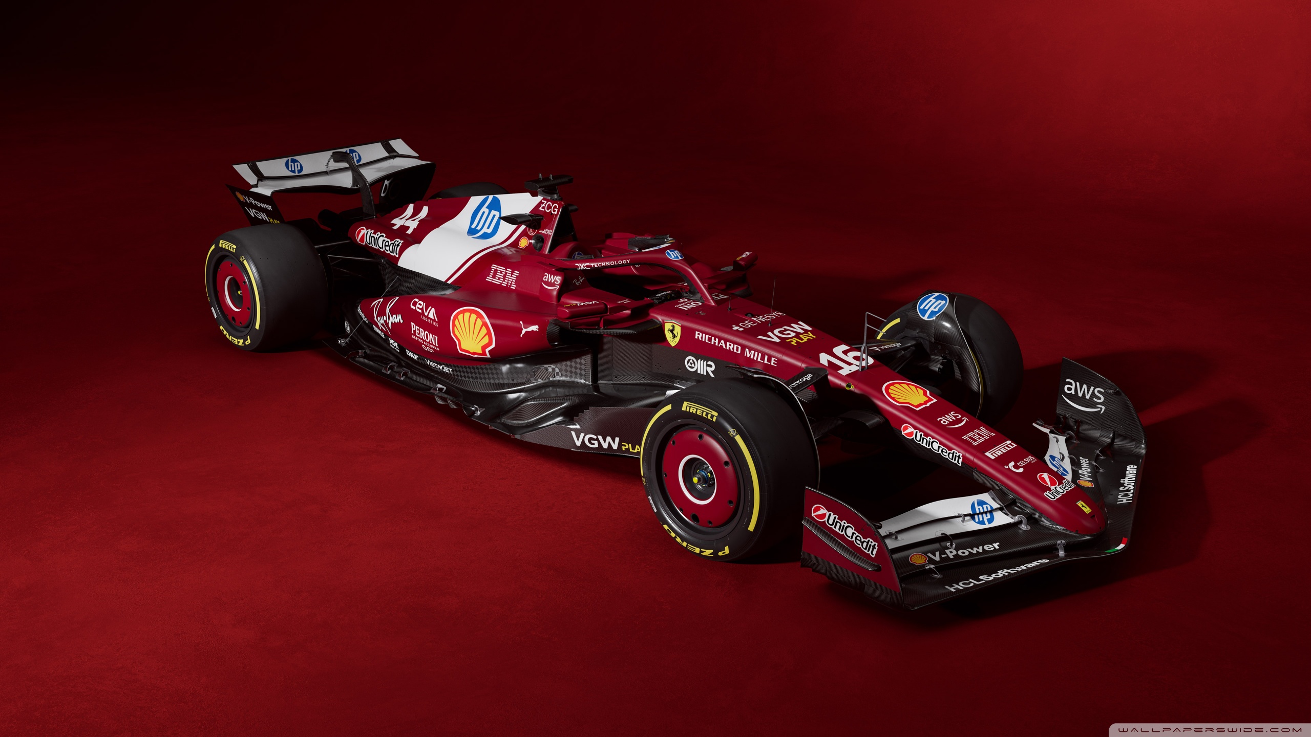 Ferrari F1 2025 4K UHD Wallpaper for UltraHD Desktop and TV, Widescreen and UltraWide Display, Dual Monitor