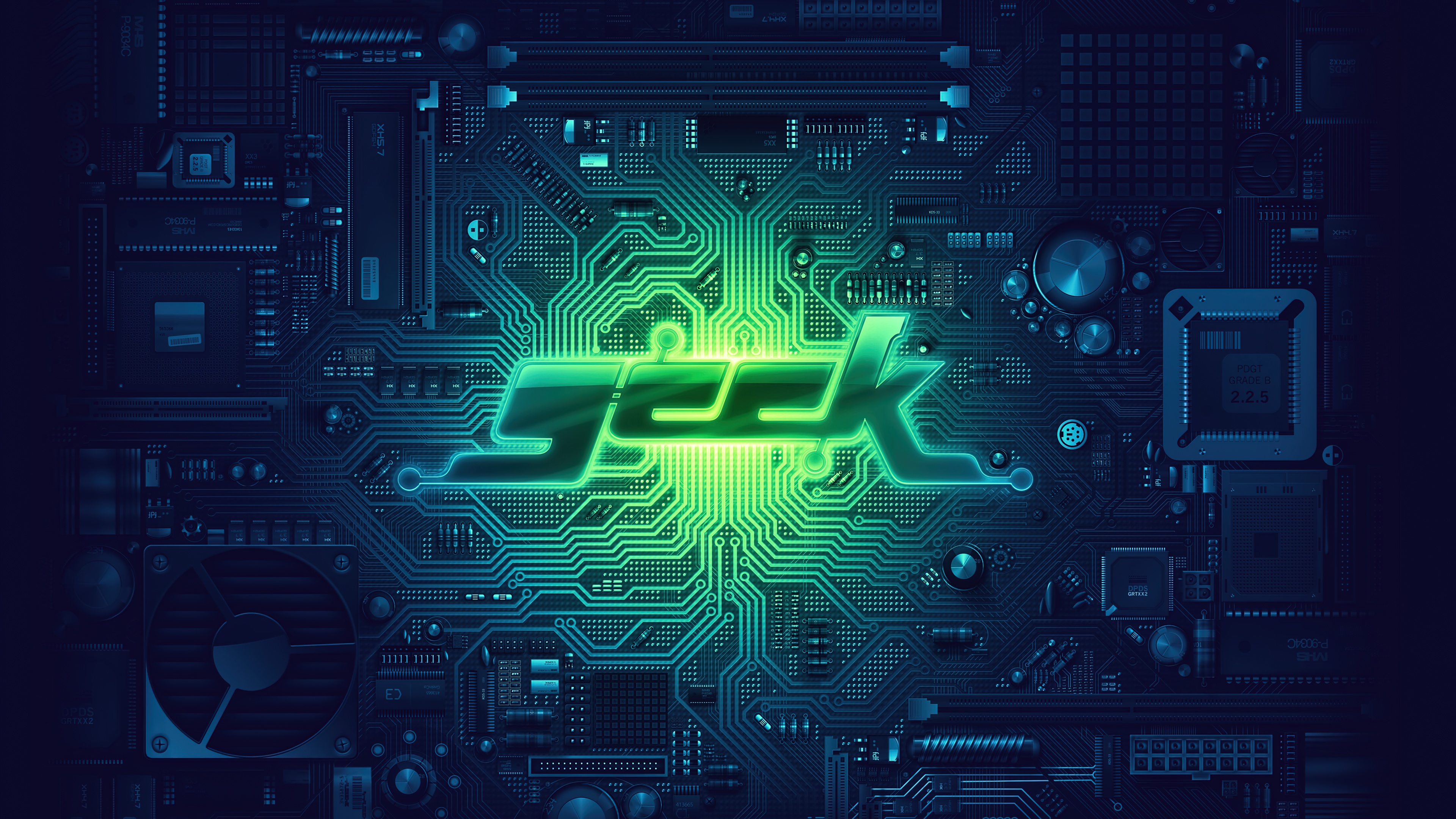 Geek Wallpaper 4K, Photohop, Digital Art, PCB