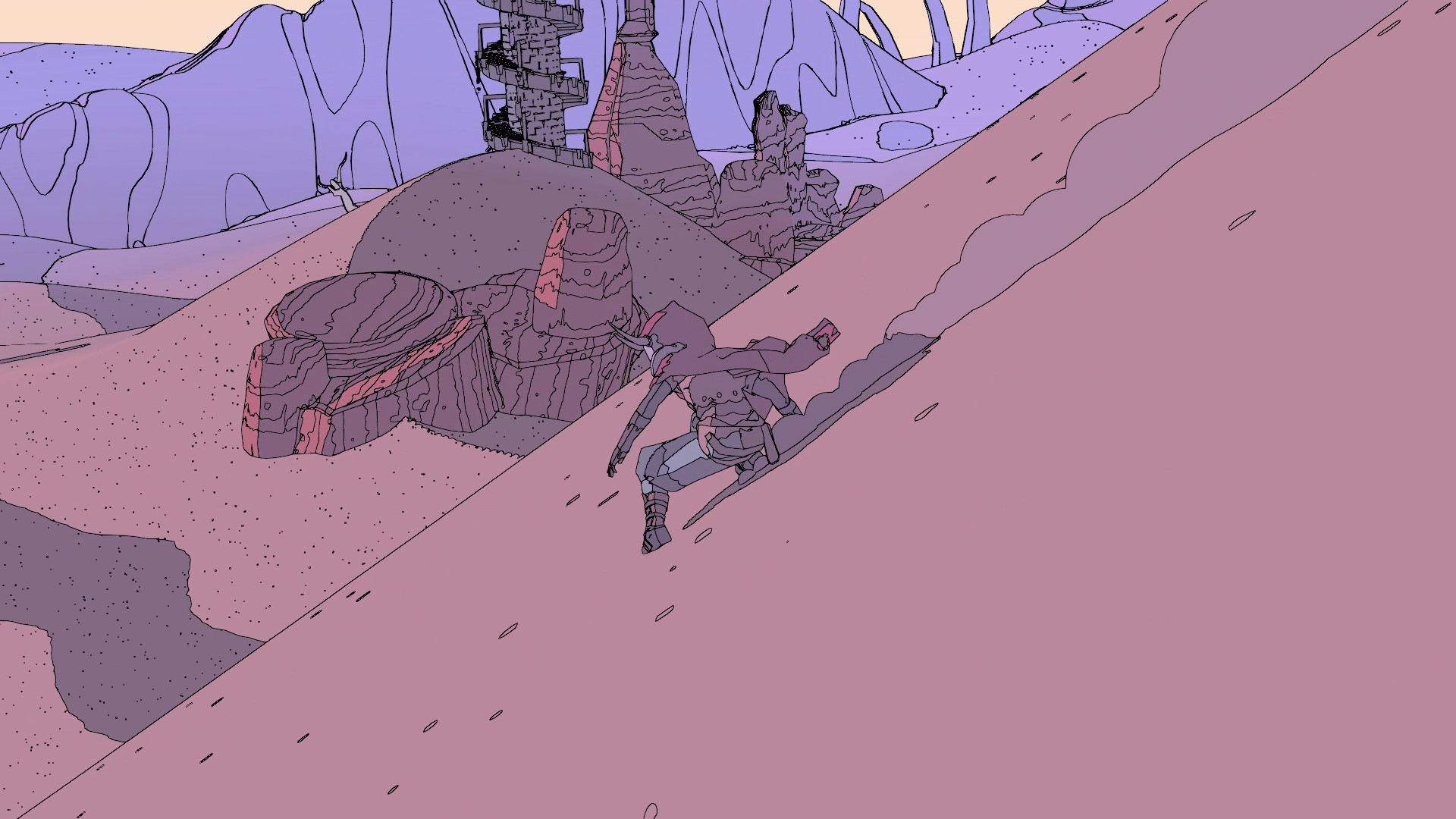 Sable Game Artwork Desert Adventure HD Wallpaper