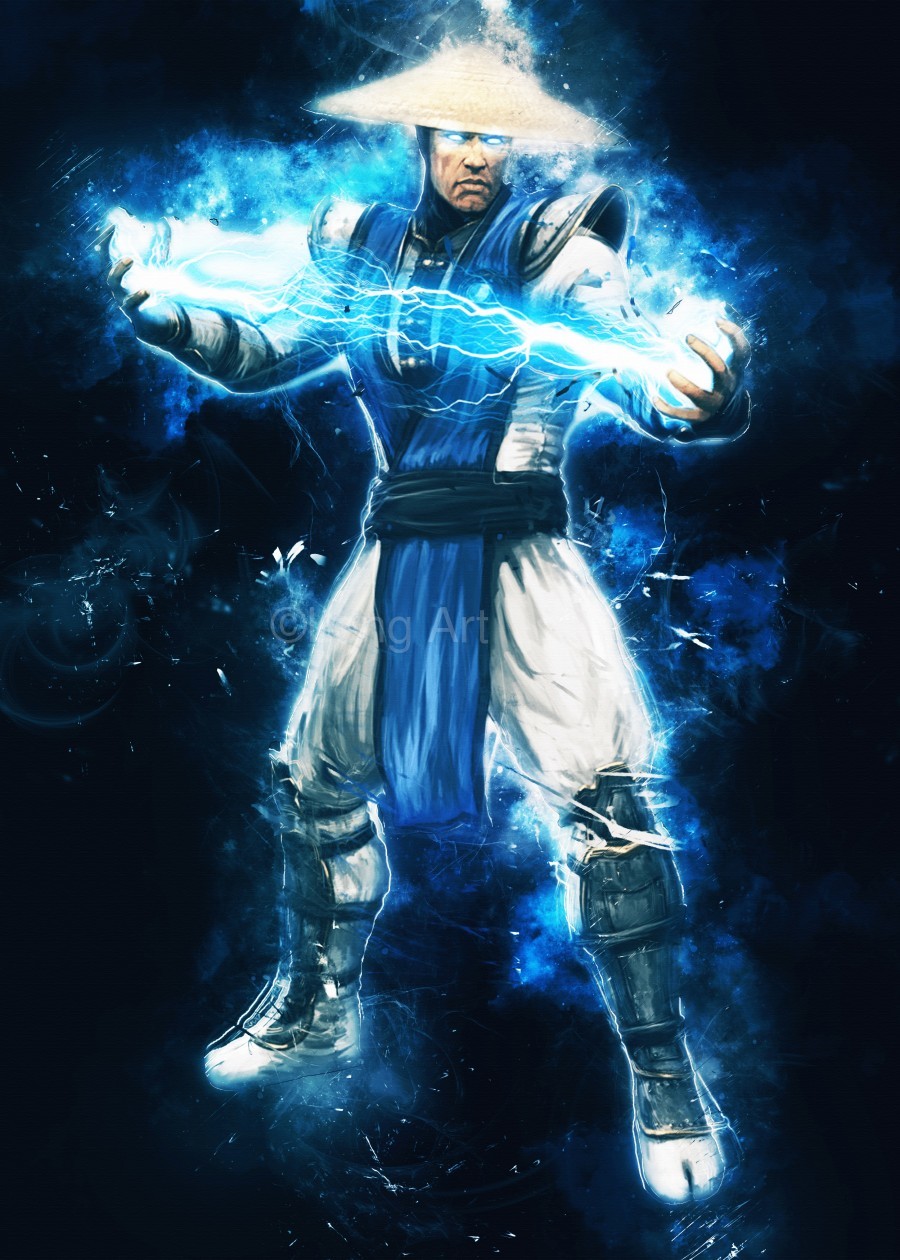 Lord Raiden Mortal Kombat Long Art Print