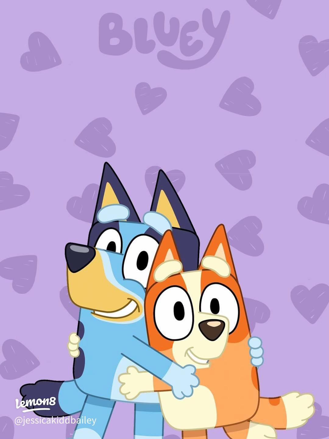 Stylish Bluey Wallpaper for Fans