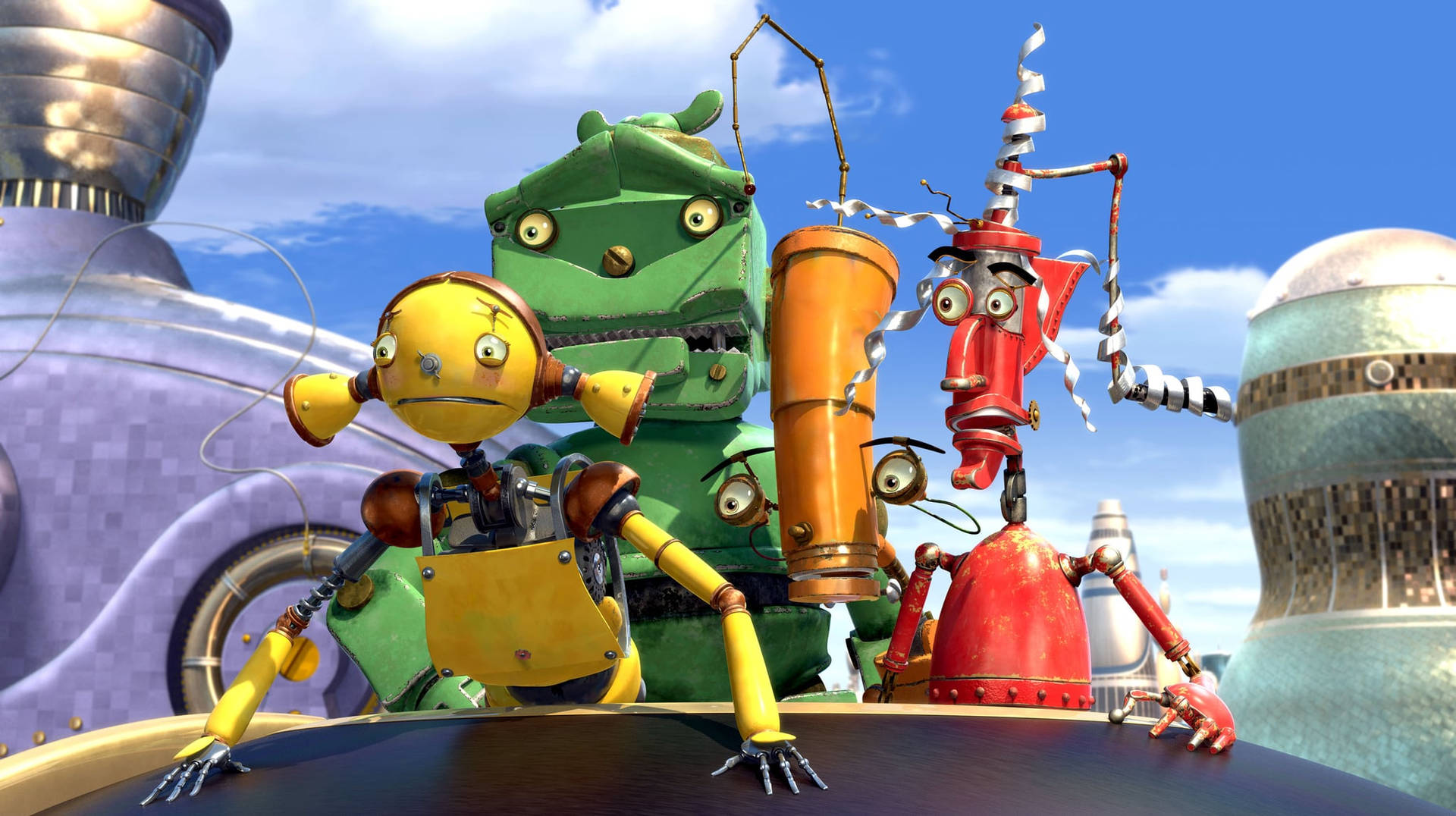Download Robots Supporting Characters Wallpaper