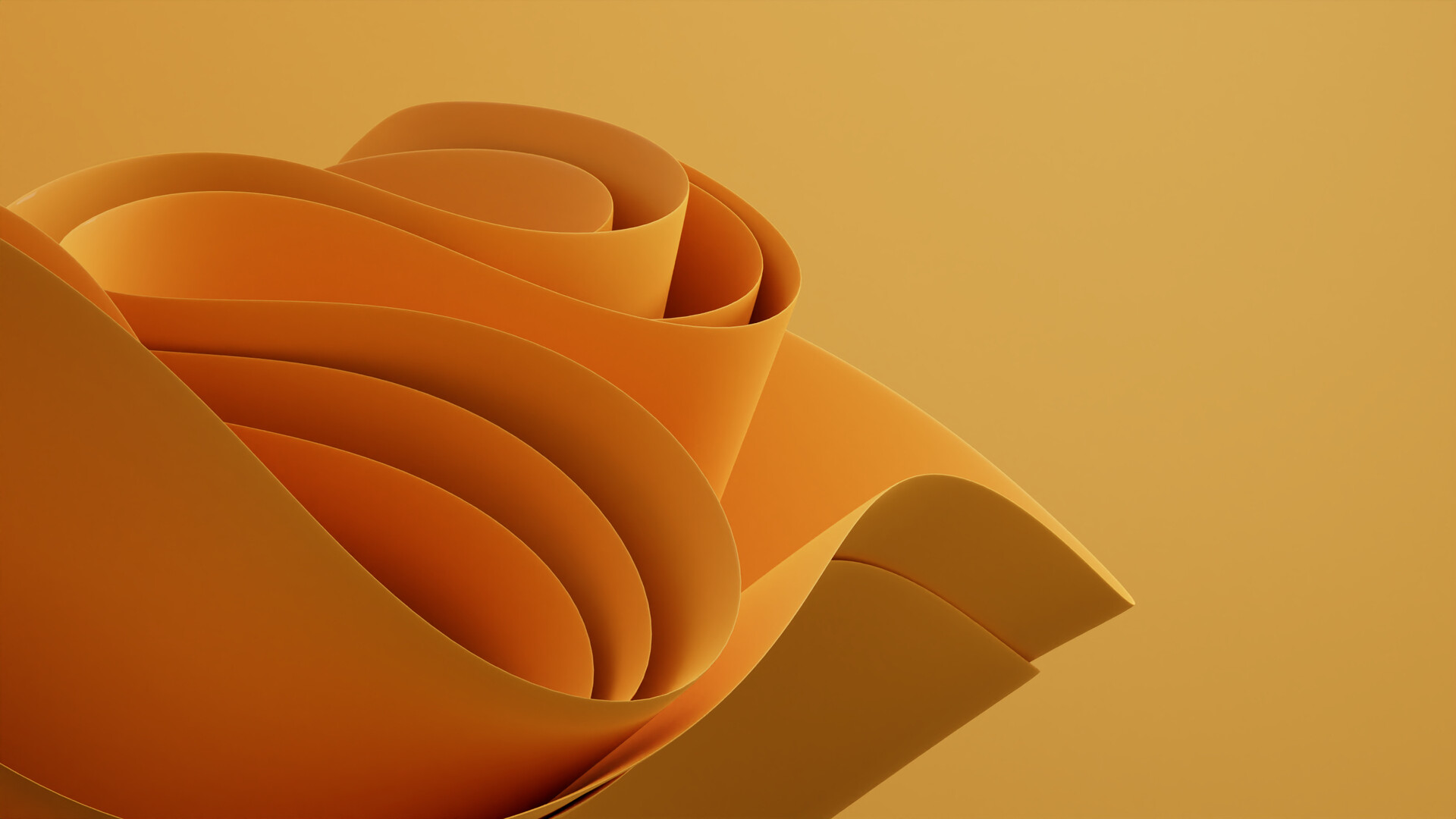 Abstract 3D desing inspired on windows 11 wallpaper