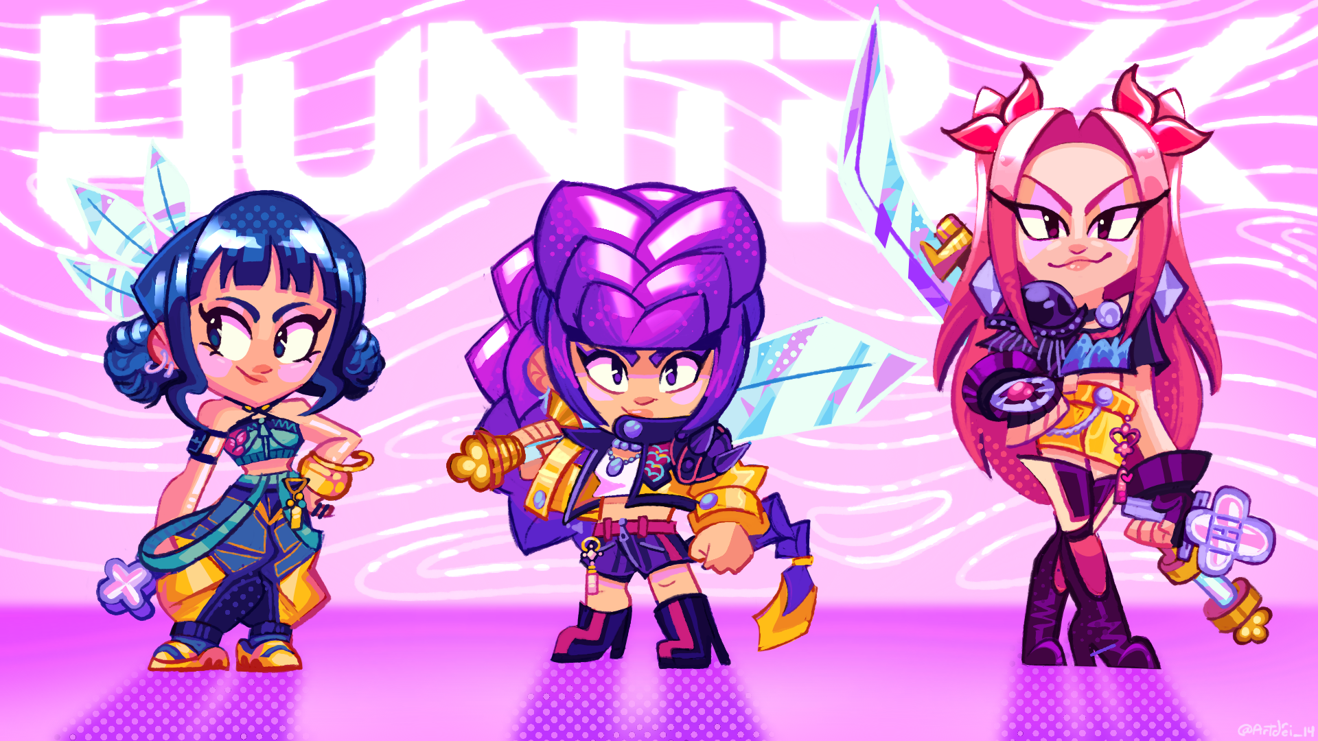 HUNTRIX Skin ideas! (Brawl Stars x Kpop Demon Hunters)