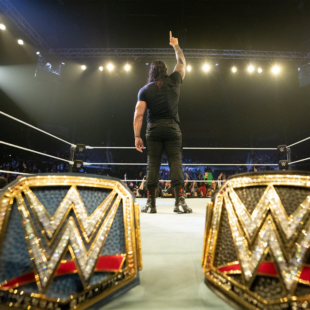 incredible photo of the WWE Championship