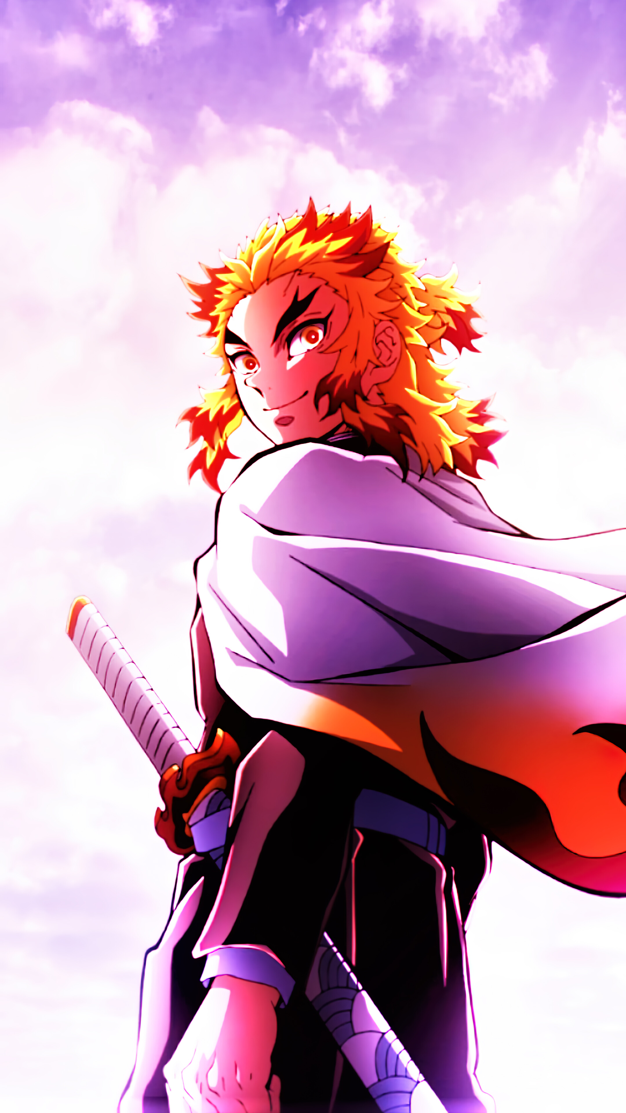Kyojuro Rengoku (Demon Slayer) Wallpaper iPhone Phone 4K e