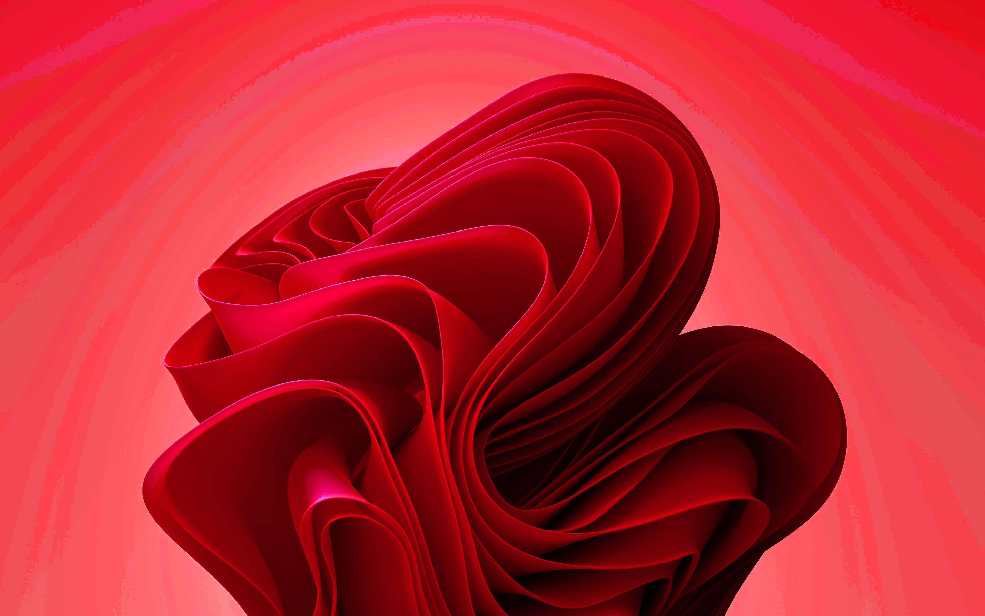 I made a red Windows 11 wallpaper