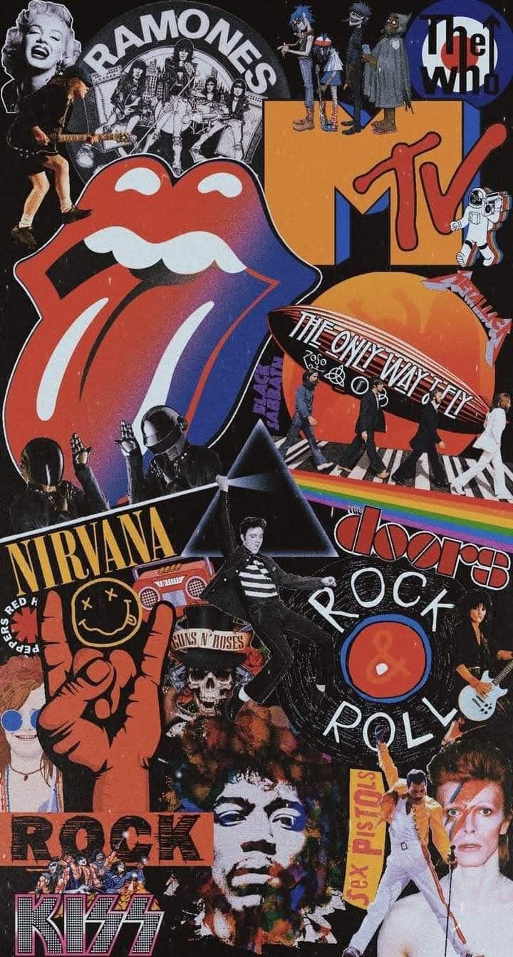 Music Stuff. Rock poster art, Music collage, Band wallpaper