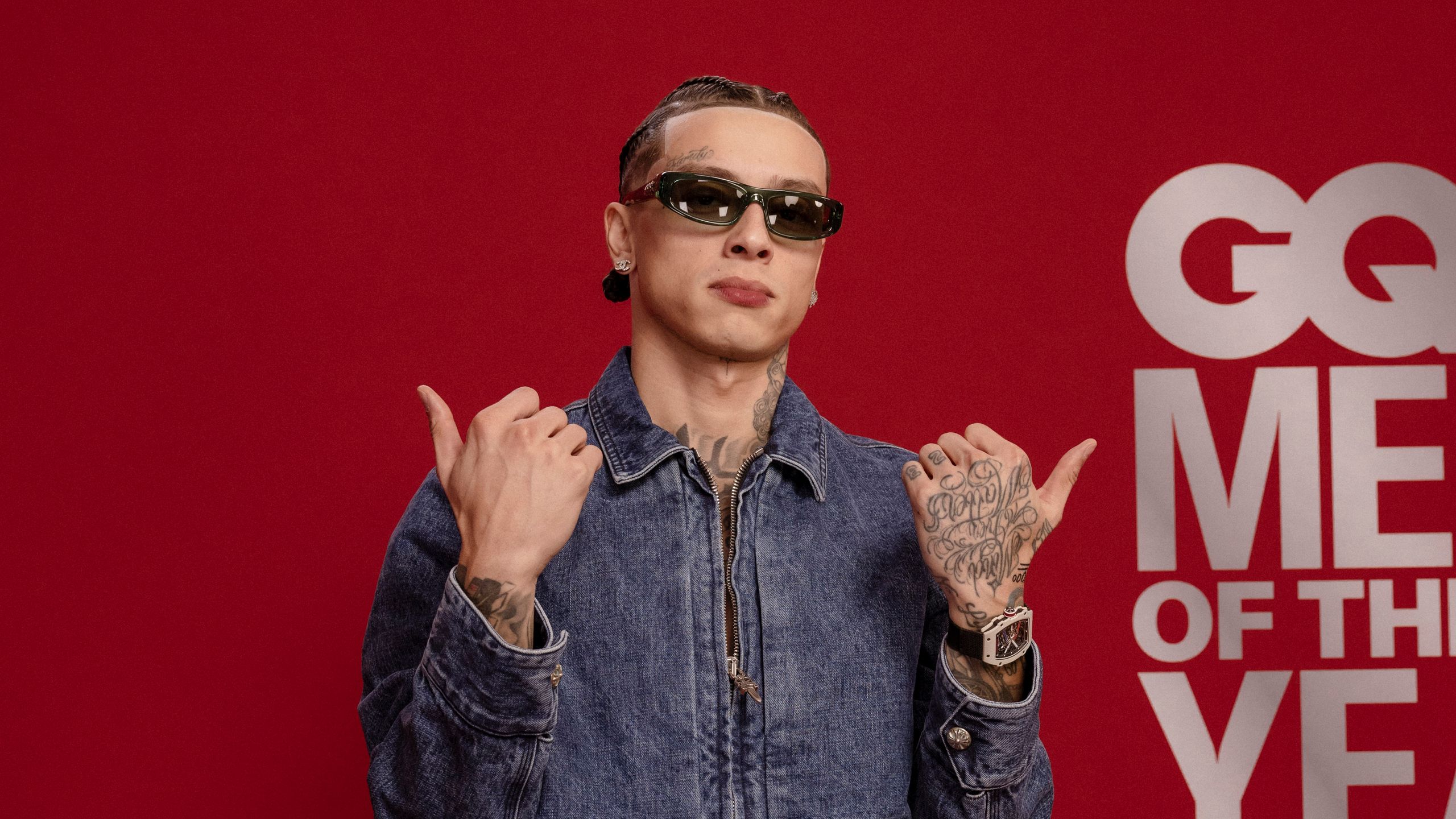 At GQ Men of the Year 2024, Central Cee ain't puttin' no suit and tie on