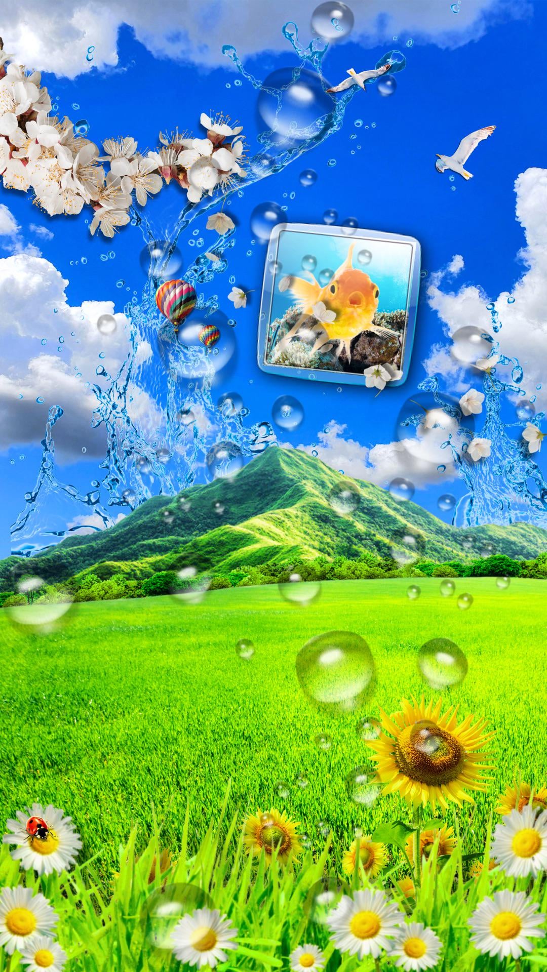 I made my first ever Frutiger Aero iPhone wallpaper