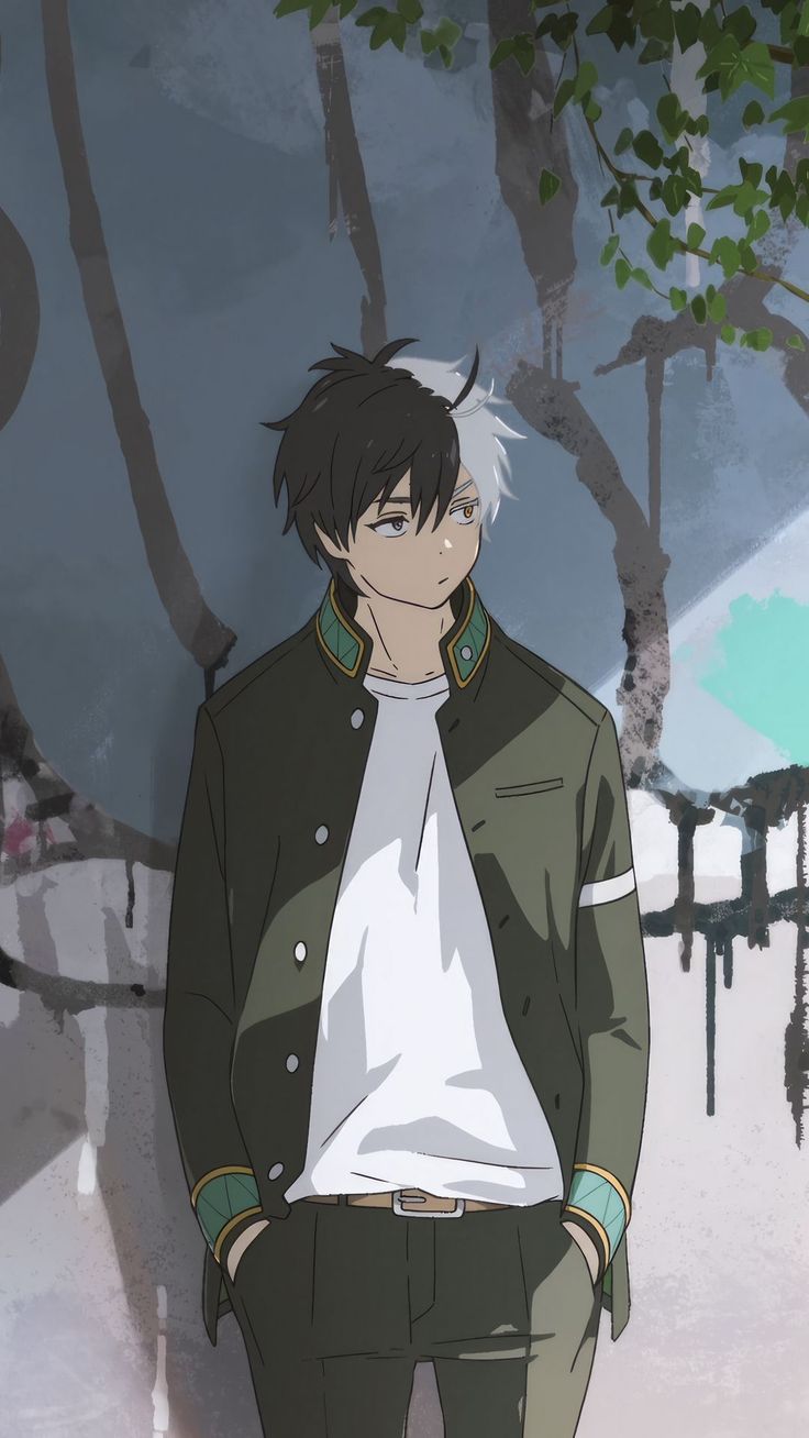 free wallpaper 4K haruka sakura, windbreaker, anime, guy, wall, graffiti, art for mobile and desktop