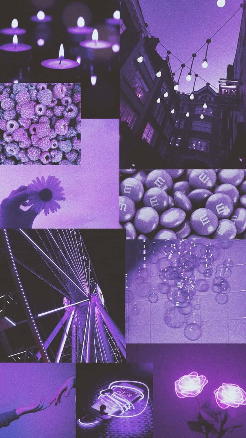 Download free Gloomy Purple Collage Wallpaper