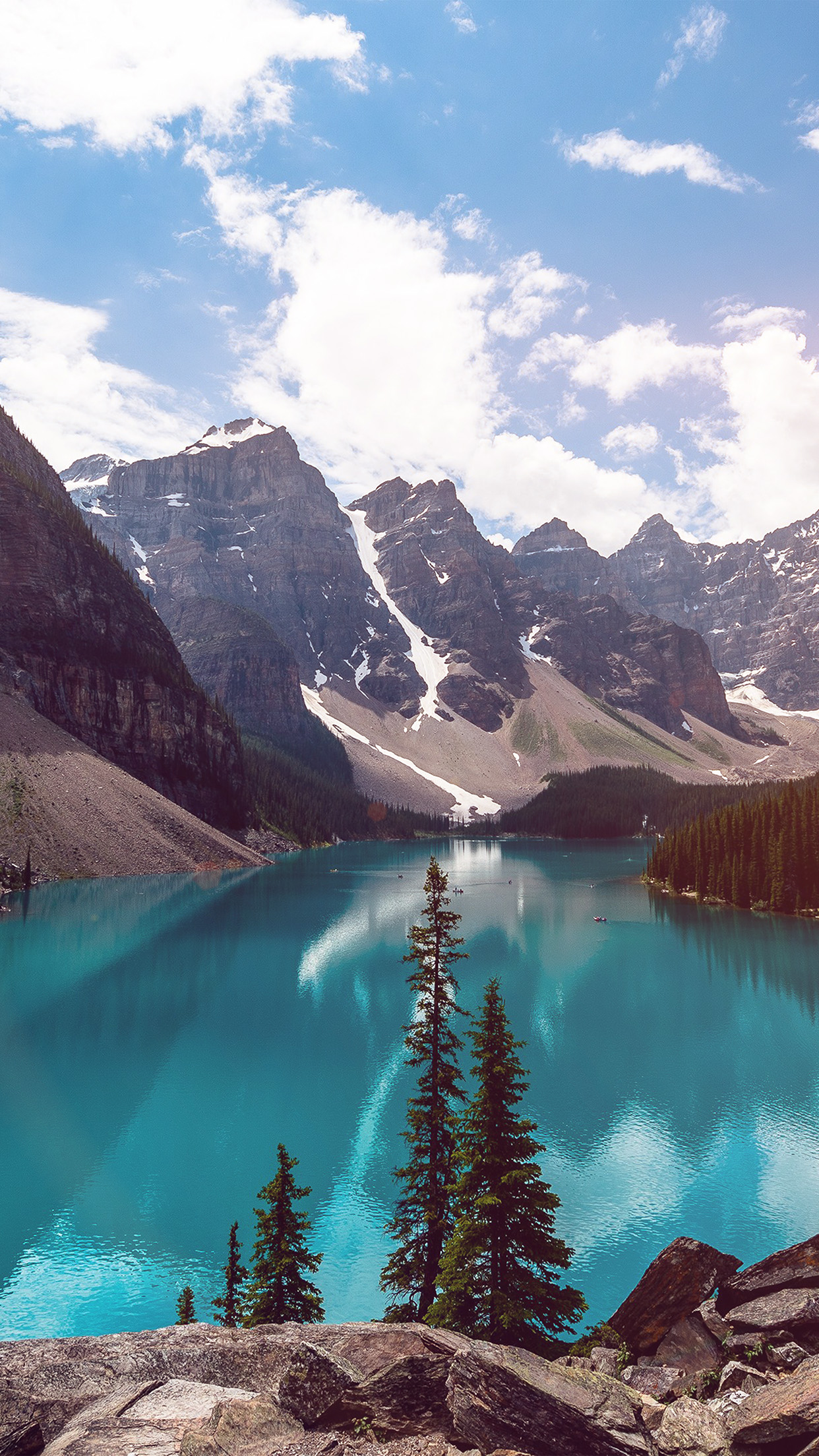 iPhone 6 wallpaper. lake louise mountain lake fantastic nature flare
