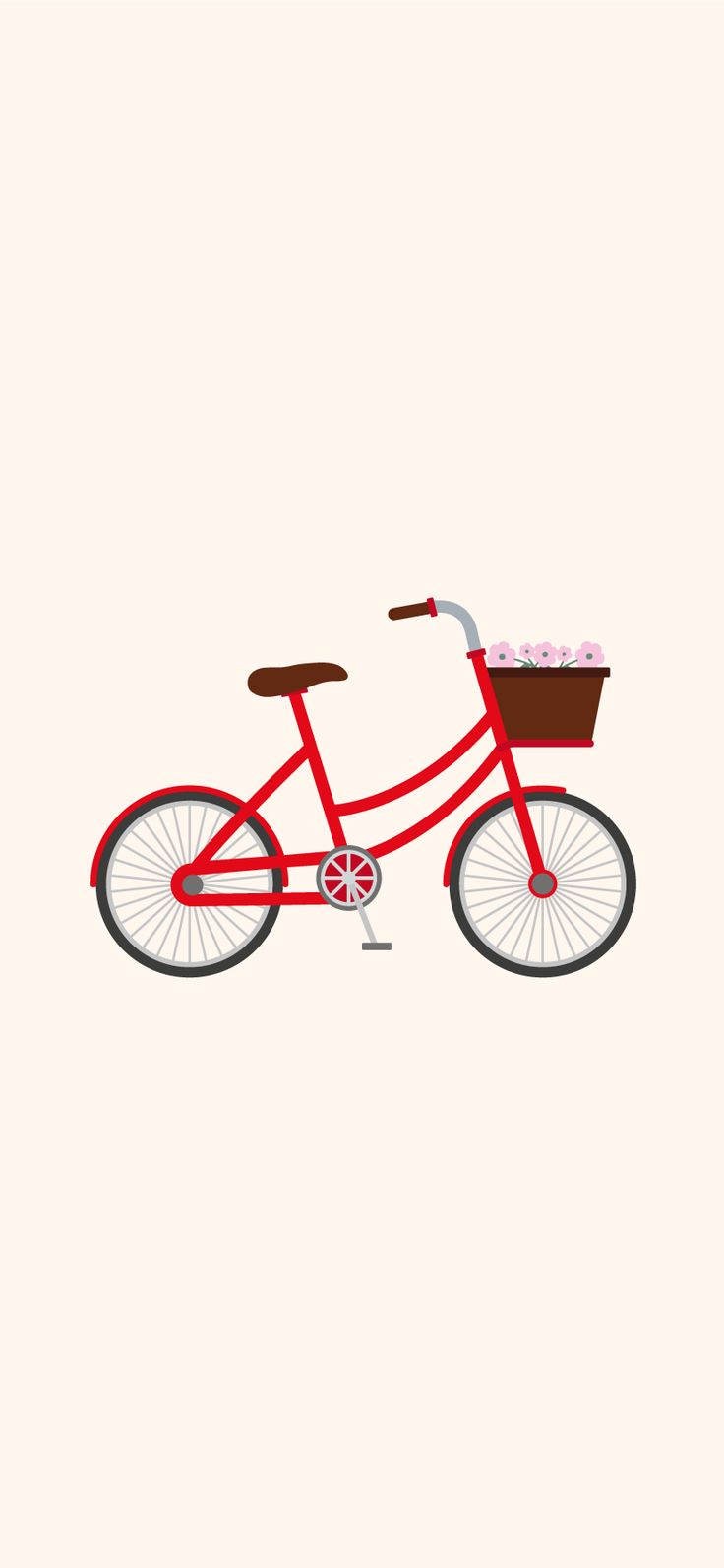 Red Bicycle Wallpaper Background iPhone XR