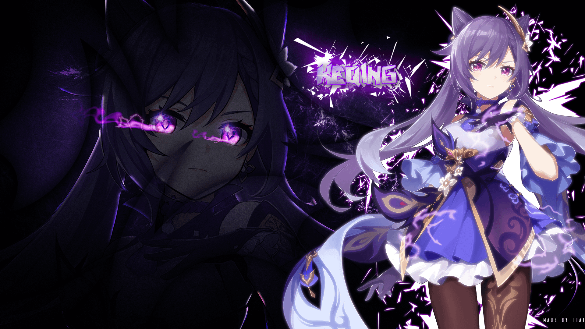 Keqing Wallpaper., R Genshin_Impact