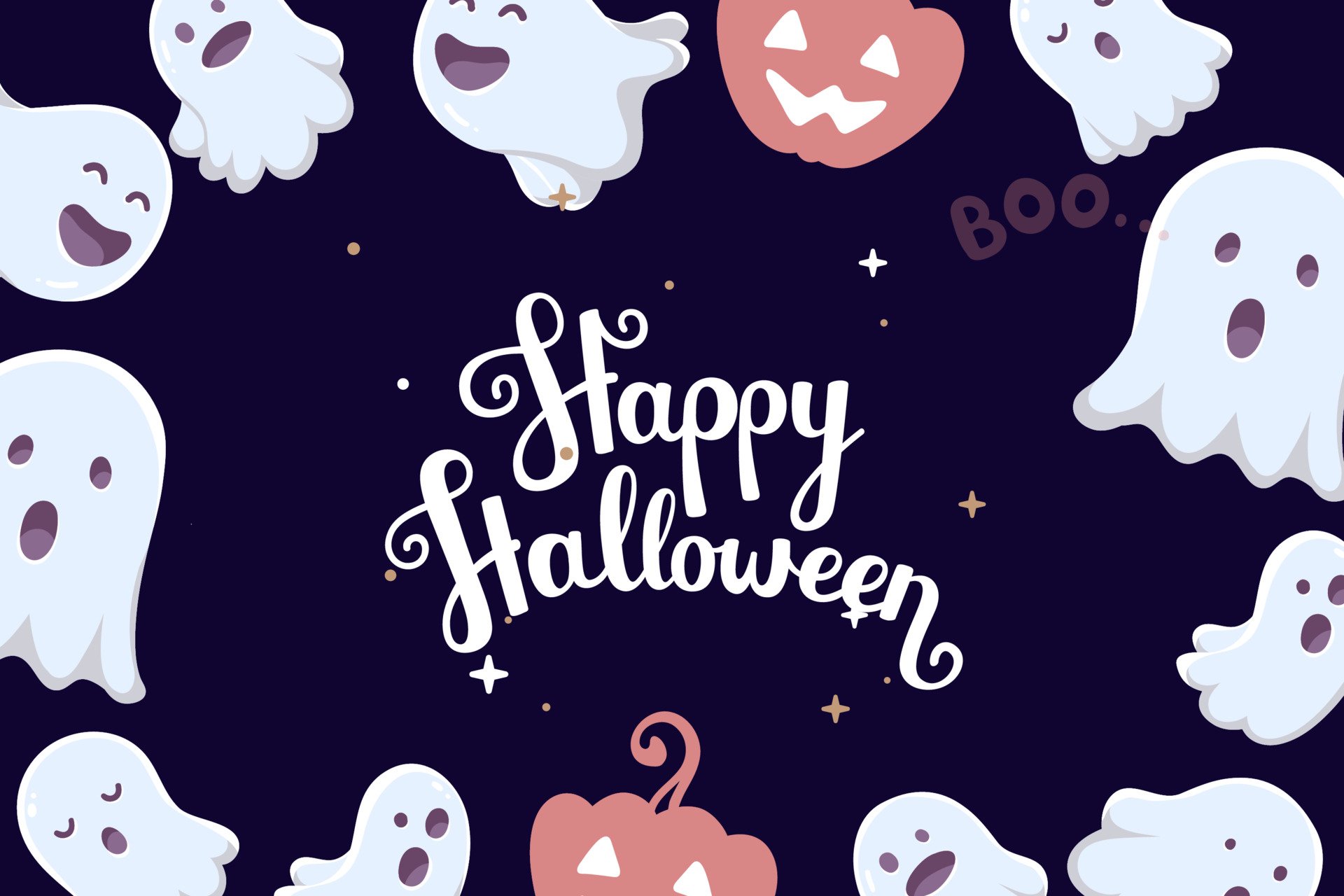 Download Ghost Happy Halloween Holiday Halloween HD Wallpaper