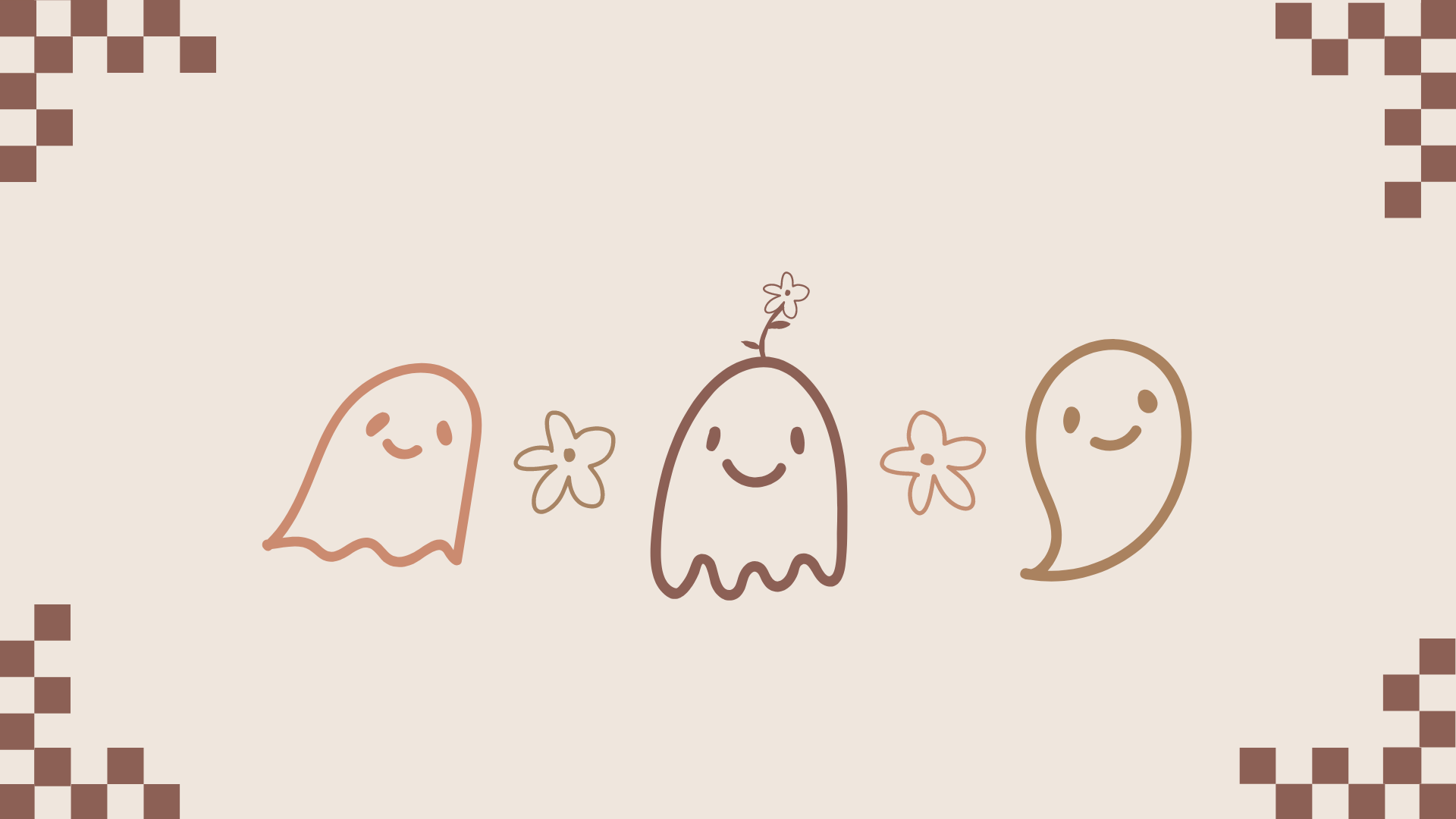 Brown Flower Ghost Wallpaper's Ko Fi Shop