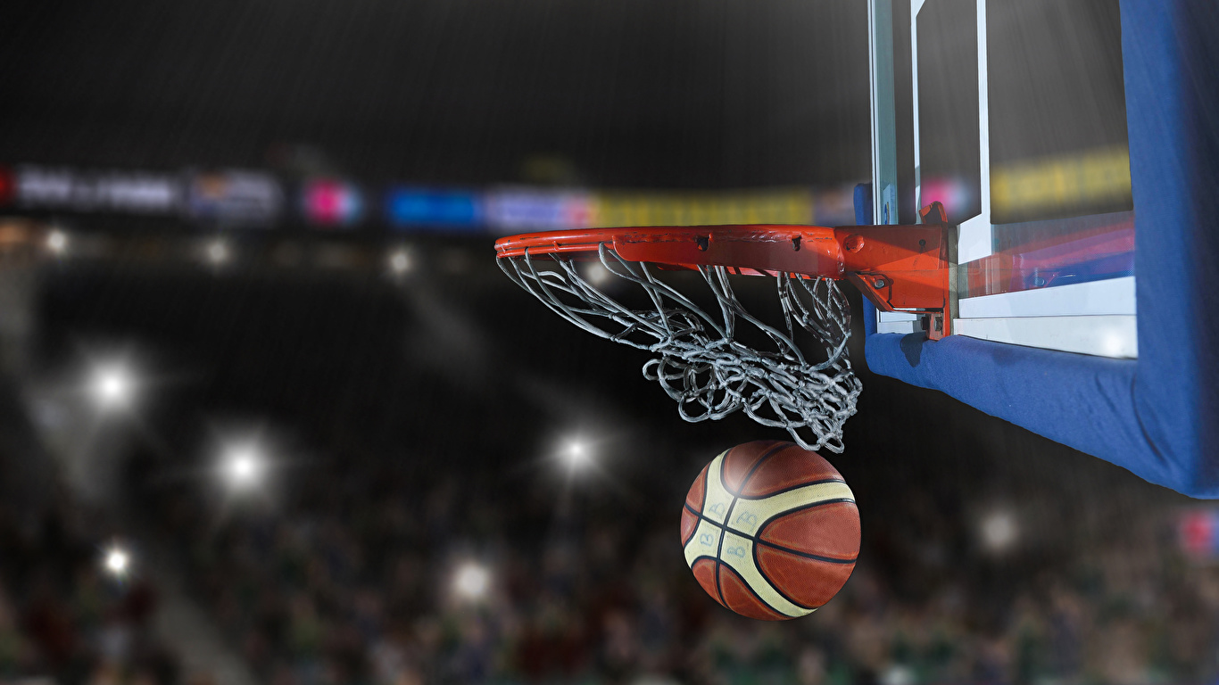 Desktop Wallpaper athletic Basketball Ball 1366x768